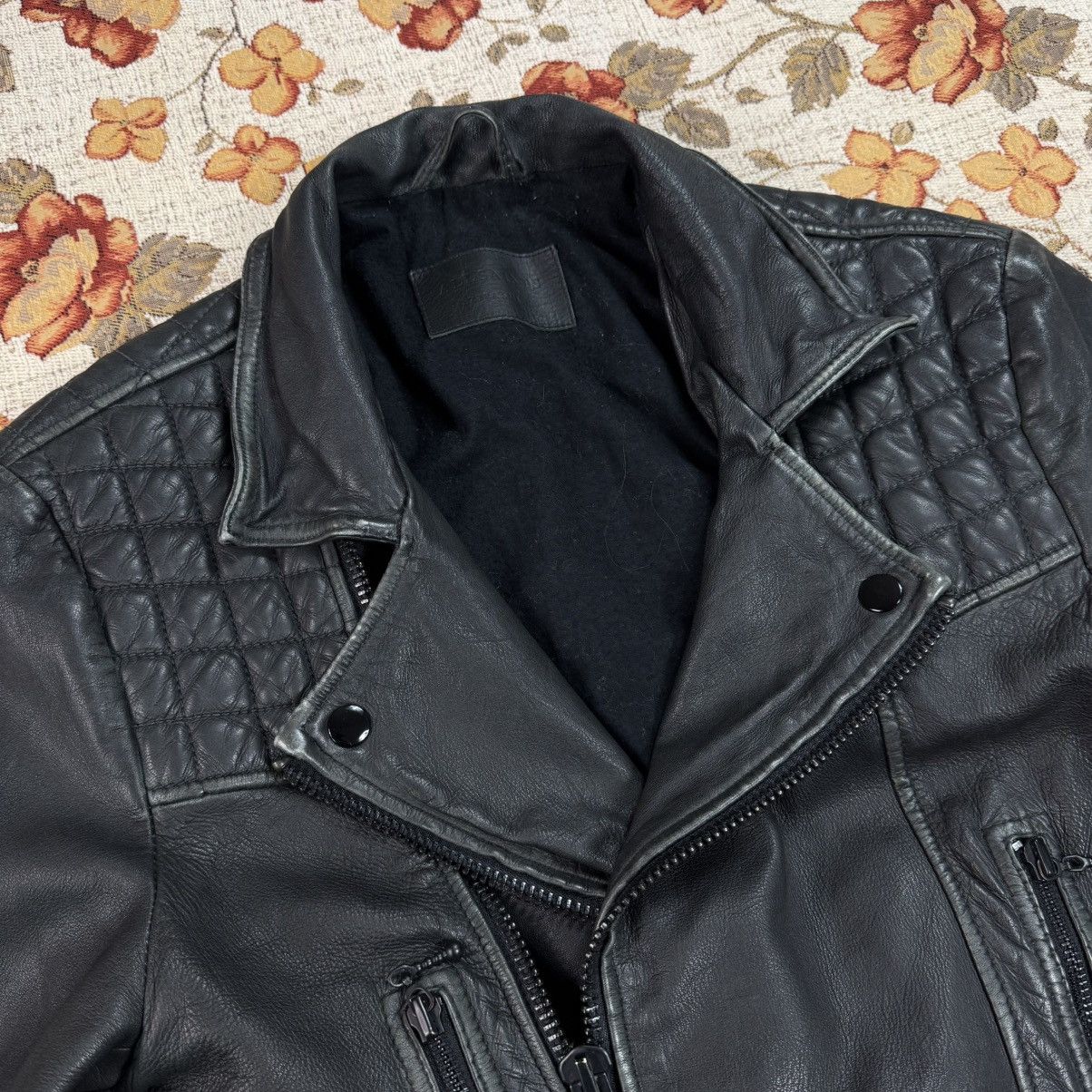 Allsaints × Yves Saint Laurent All Saints Lamb Leather Cargo Biker Jacket Avant Garde Japan Size US XS / EU 42 / 0 - 3 Thumbnail