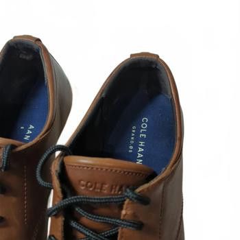 Cole Haan Cole Haan Men's Grand Essex Wedge British Tan Oxford 10.5 Size US 10.5 / EU 43-44 - 4 Thumbnail