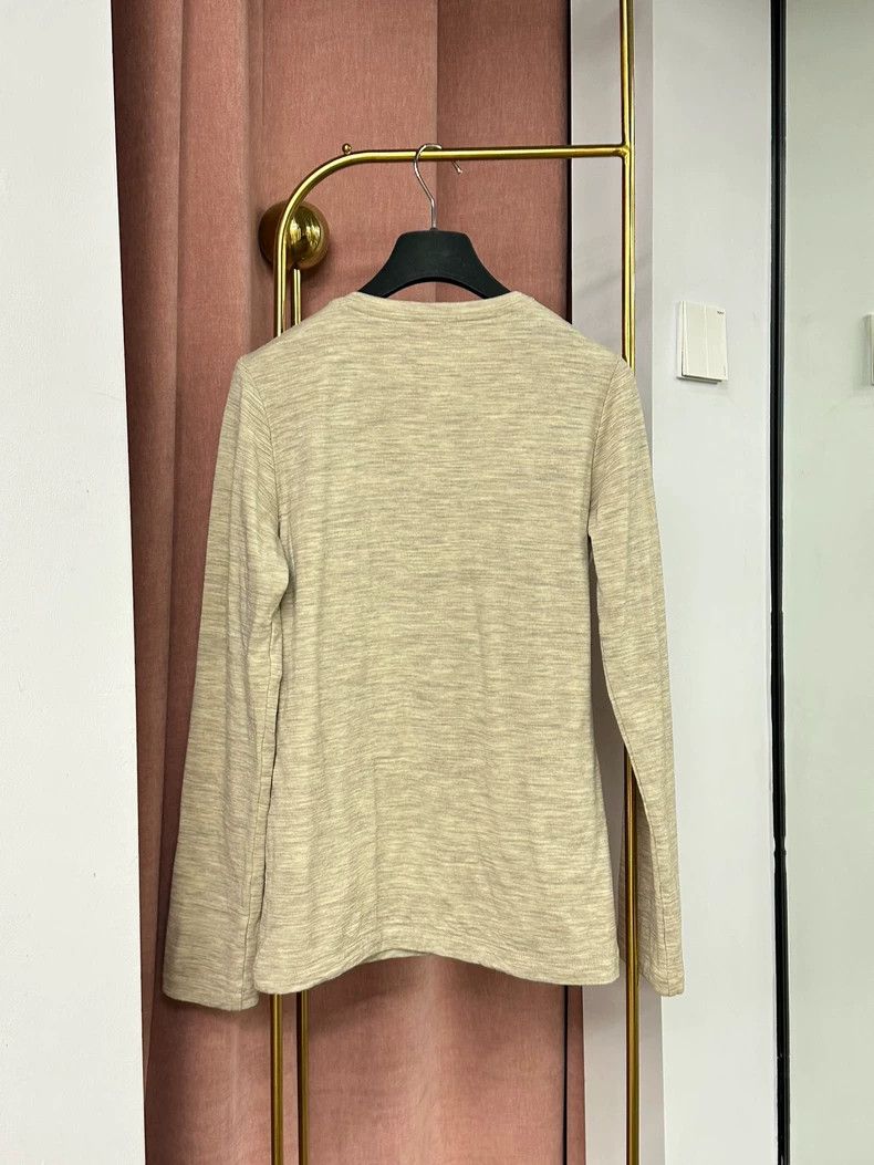 Loewe LOEWE Simple logo elastic tights long sleeve top Size L / US 10 / IT 46 - 3 Thumbnail
