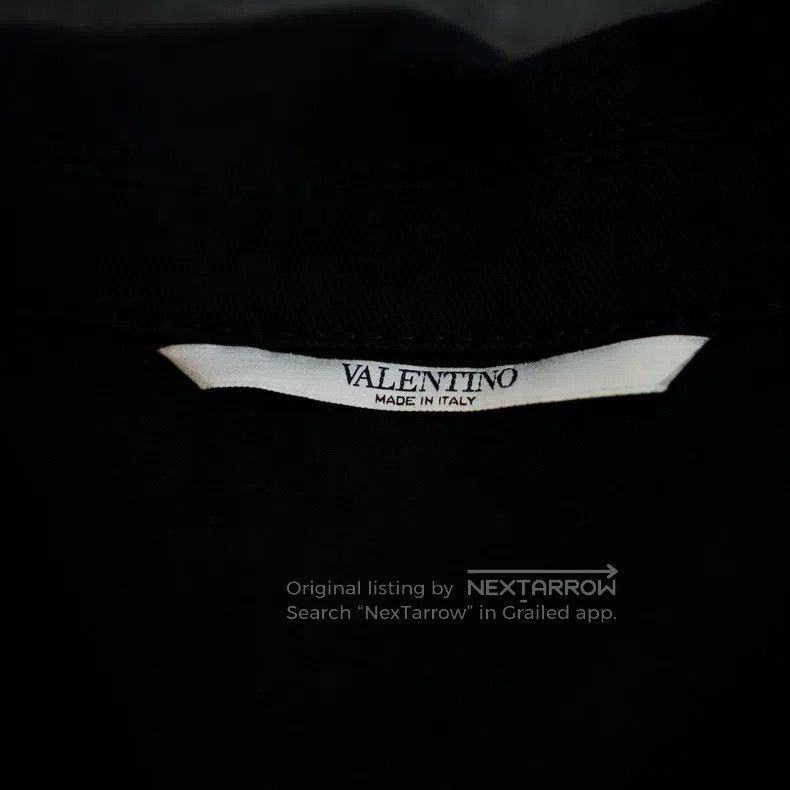 Valentino Valentino Black heavy work hand-beaded zip jacket jacket Size US S / EU 44-46 / 1 - 3 Thumbnail