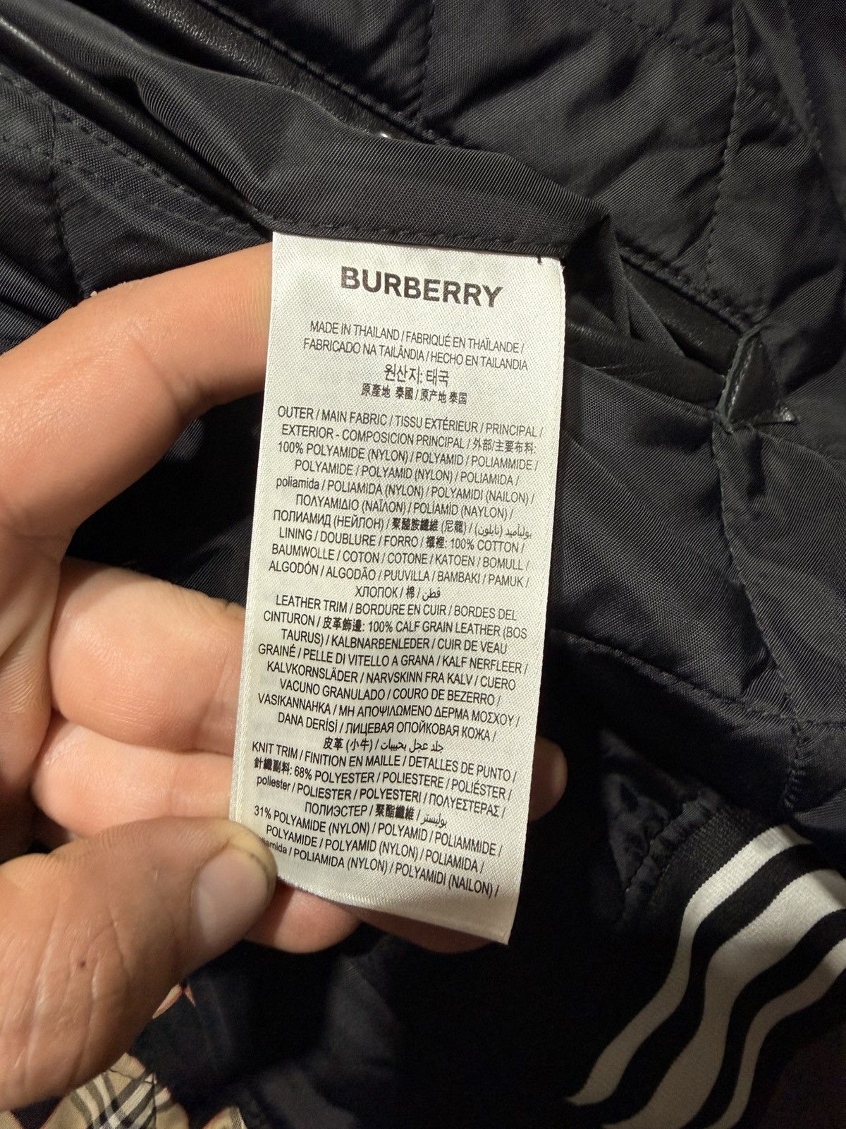 Burberry Burberry Quilted Diamond Varsity Bomber Jacket Size US M / EU 48-50 / 2 - 7 Thumbnail