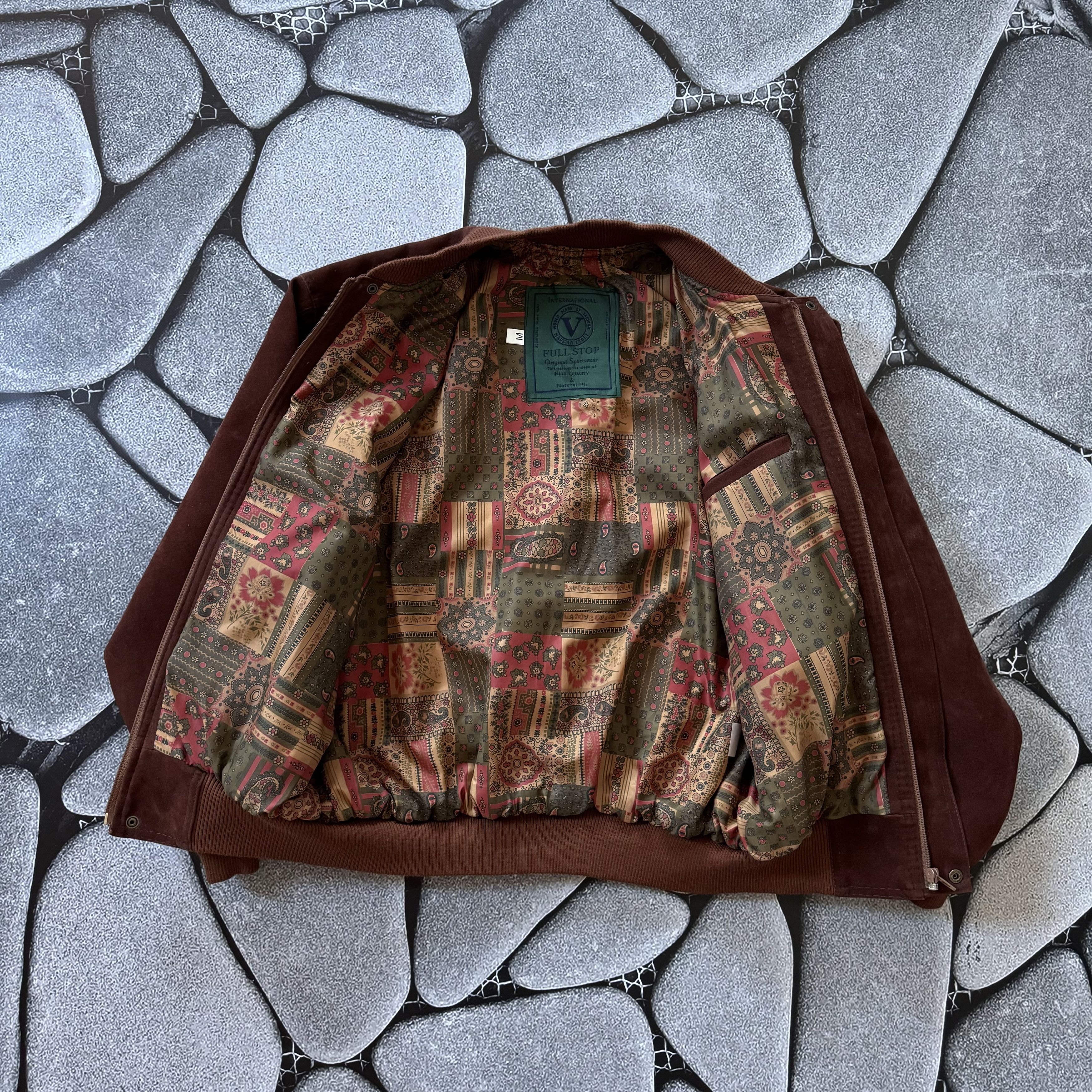 Vintage VINTAGE SUEDE BROWN BOMBER JACKET RETRO COWBOY STYLE Size US M / EU 48-50 / 2 - 3 Thumbnail