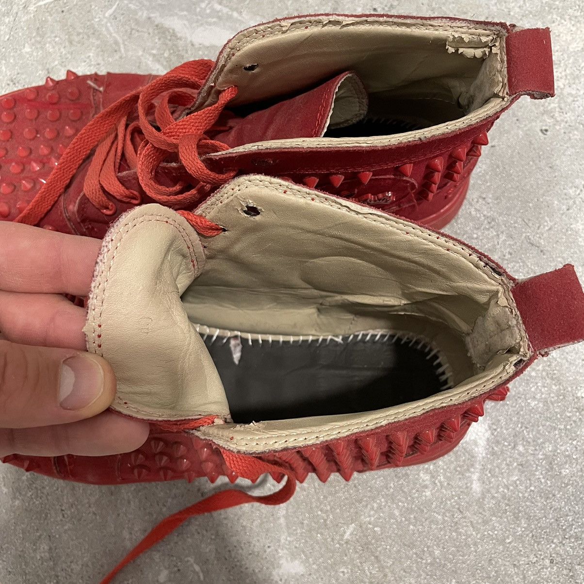 Christian Louboutin × If Six Was Nine 40 Christian louboutin spike chrome SHOES high sneakers red Size US 7 / EU 40 - 4 Thumbnail