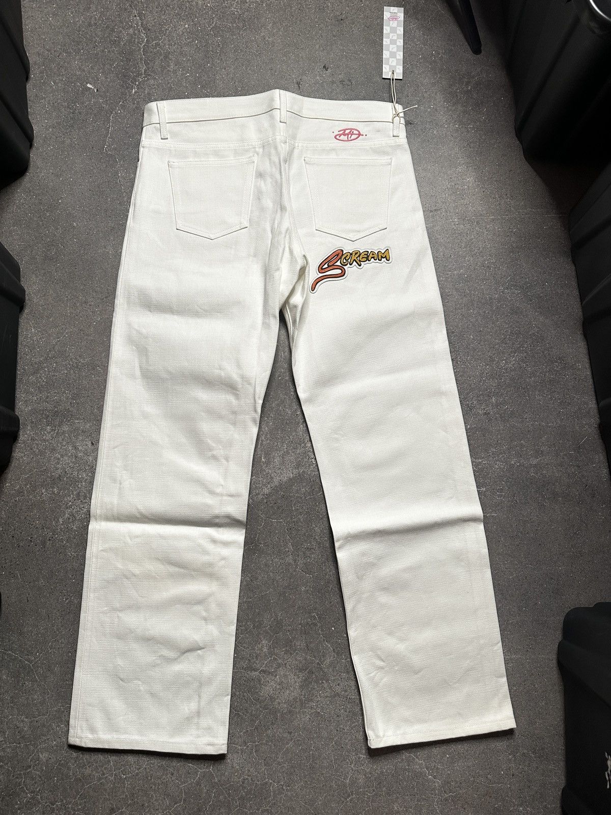 Matty Boy Matty Boy Anti Promo Patch Jeans White Size US 36 / EU 52 - 3 Thumbnail