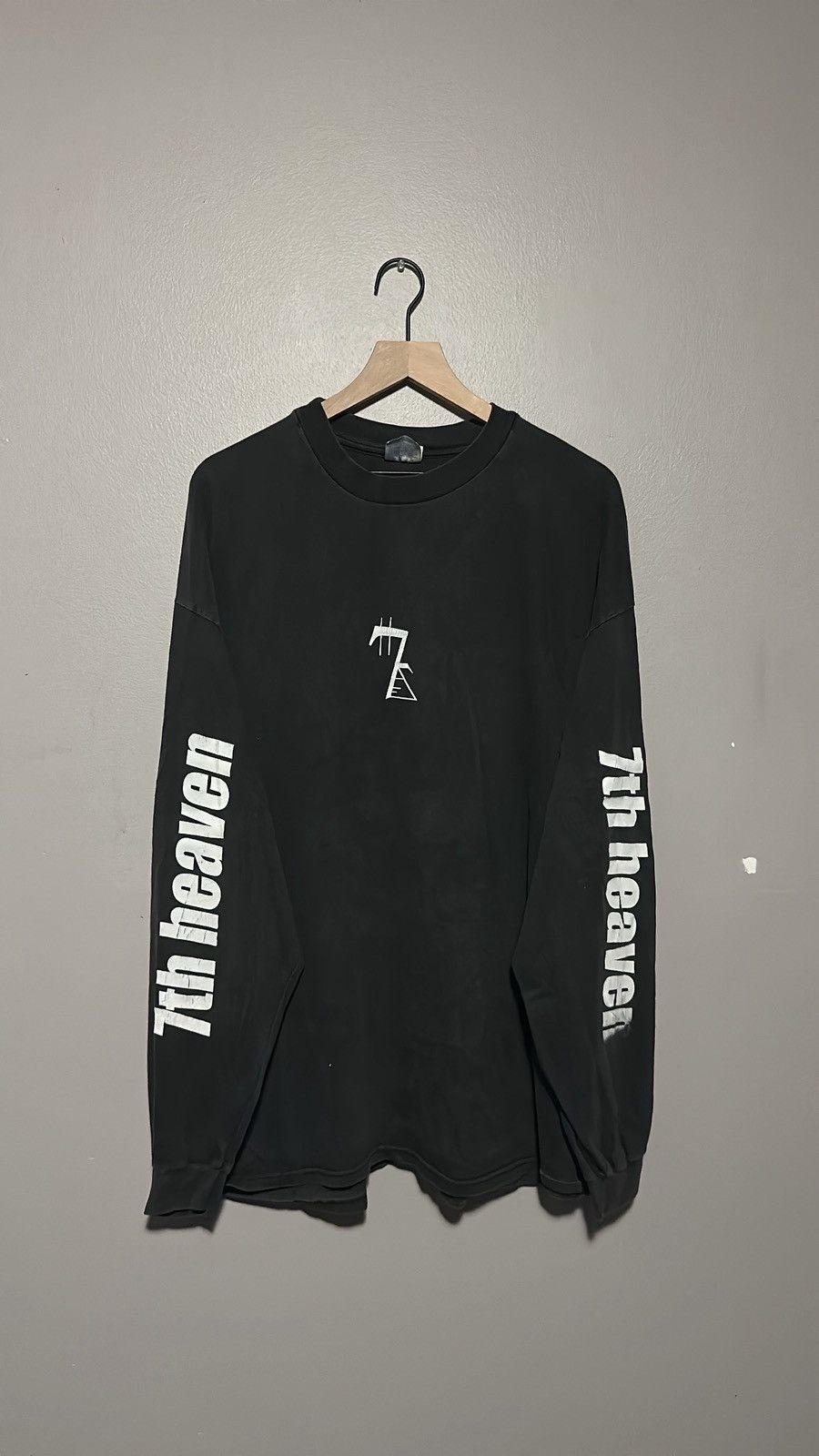 Band Tees × Vintage 90's Seventh Heaven Faded Long Sleeve Size US XXL / EU 58 / 5 - 1 Thumbnail