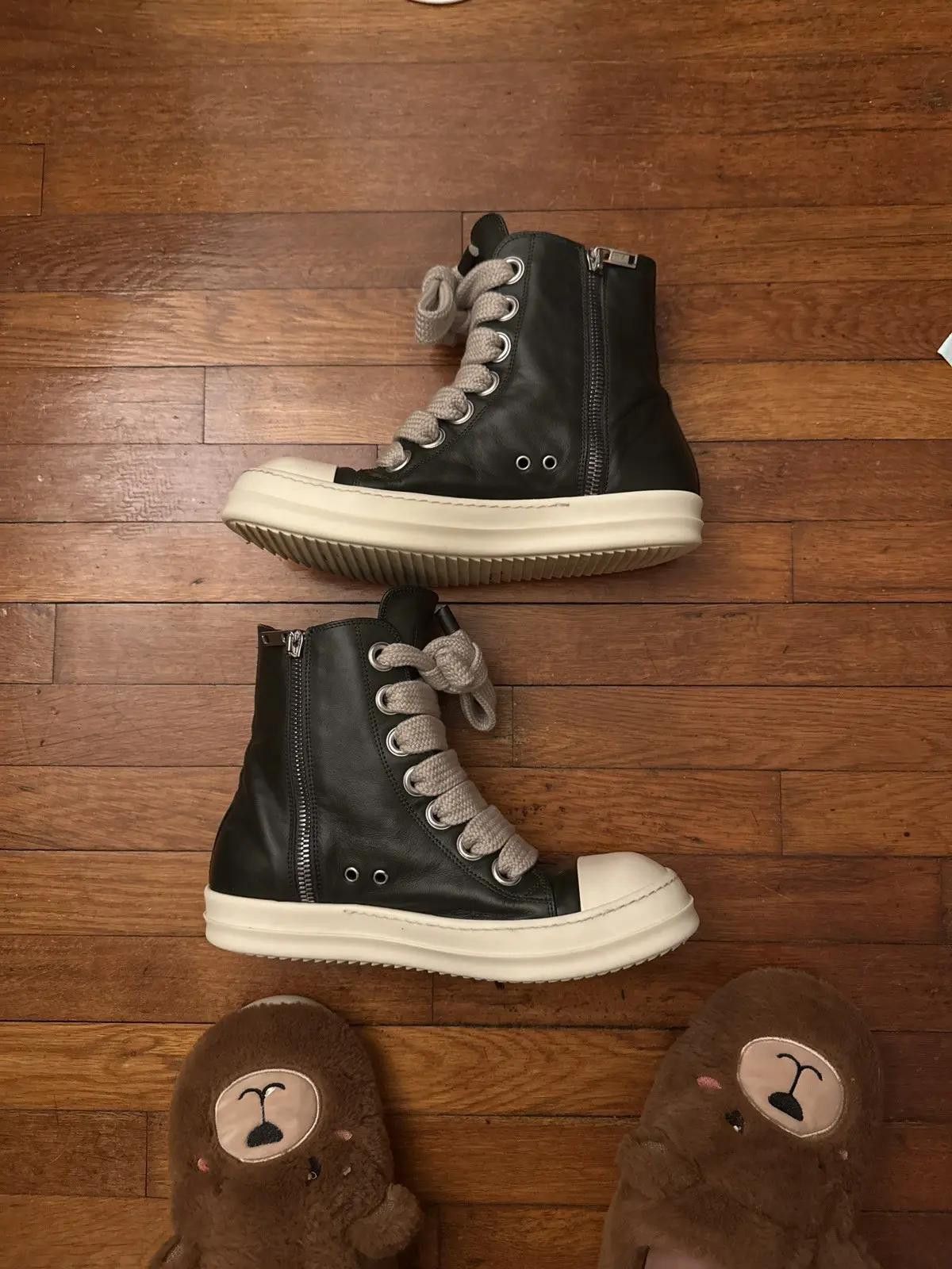 Rick Owens Rick Owen’s Jumbo Laced Hi-Top Sneakers Size US 11 / EU 44 - 1 Thumbnail