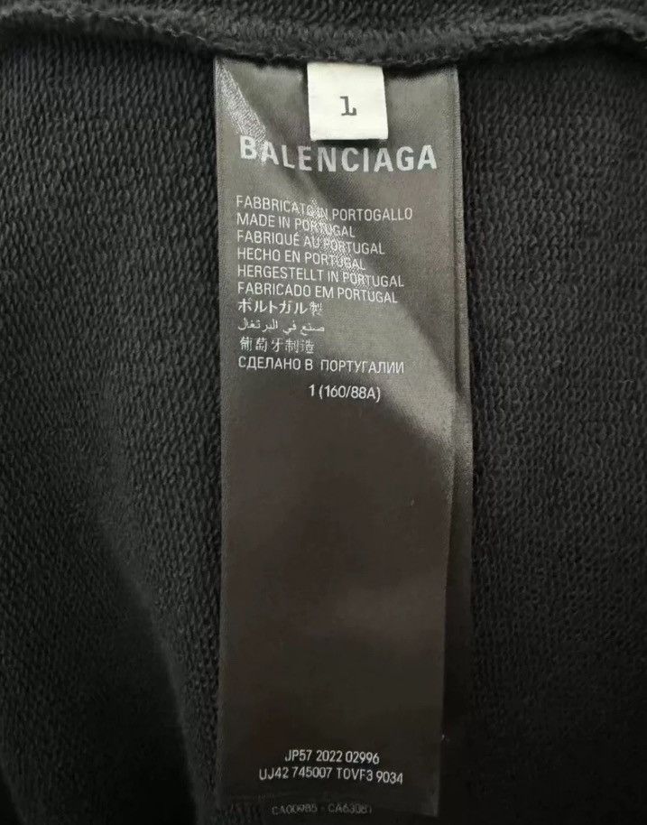 Balenciaga Balenciaga New Collar Logo Design Hoodie 2412-Nextarrow Size US S / EU 44-46 / 1 - 4 Thumbnail