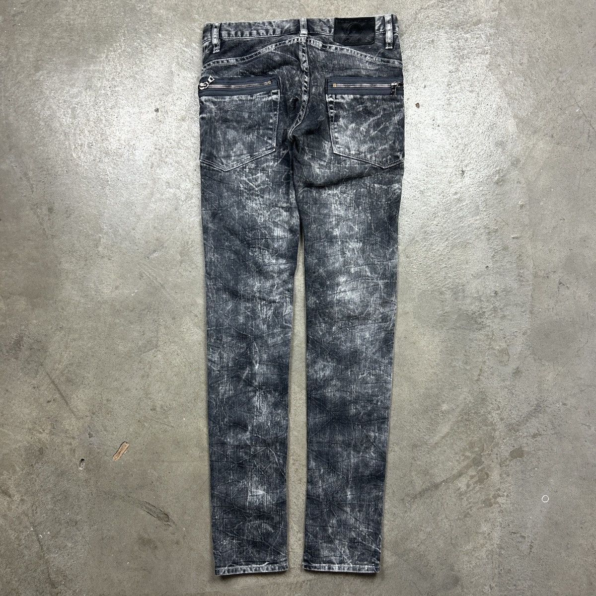 Hysteric Glamour hysteric glamour acid wash superblack jeans Size 28" / US 6 / IT 42 - 12 Thumbnail