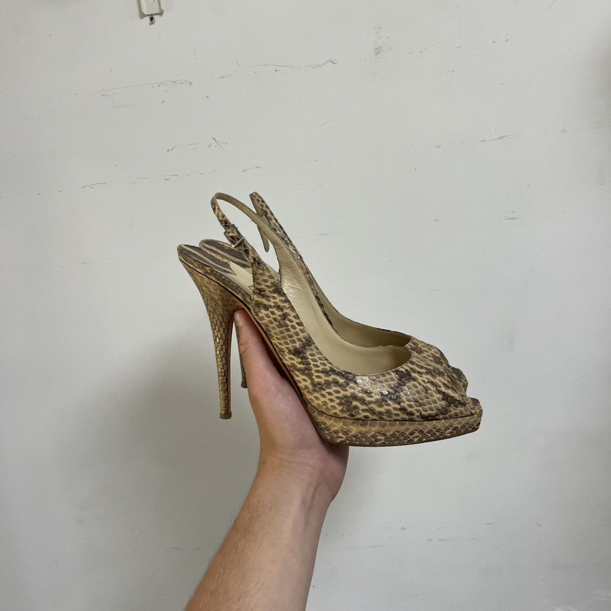 Jimmy Choo Jimmy Choo High Heels Sneak Skin Luxury Size US 11 / IT 41 - 2 Thumbnail