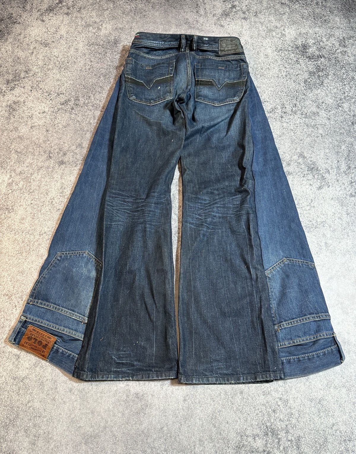 Diesel × Polo Ralph Lauren Y2K Very Baggy Custom Jeans Diesel RL Avant Garde Opium Rare Size US 32 / EU 48 - 5 Thumbnail