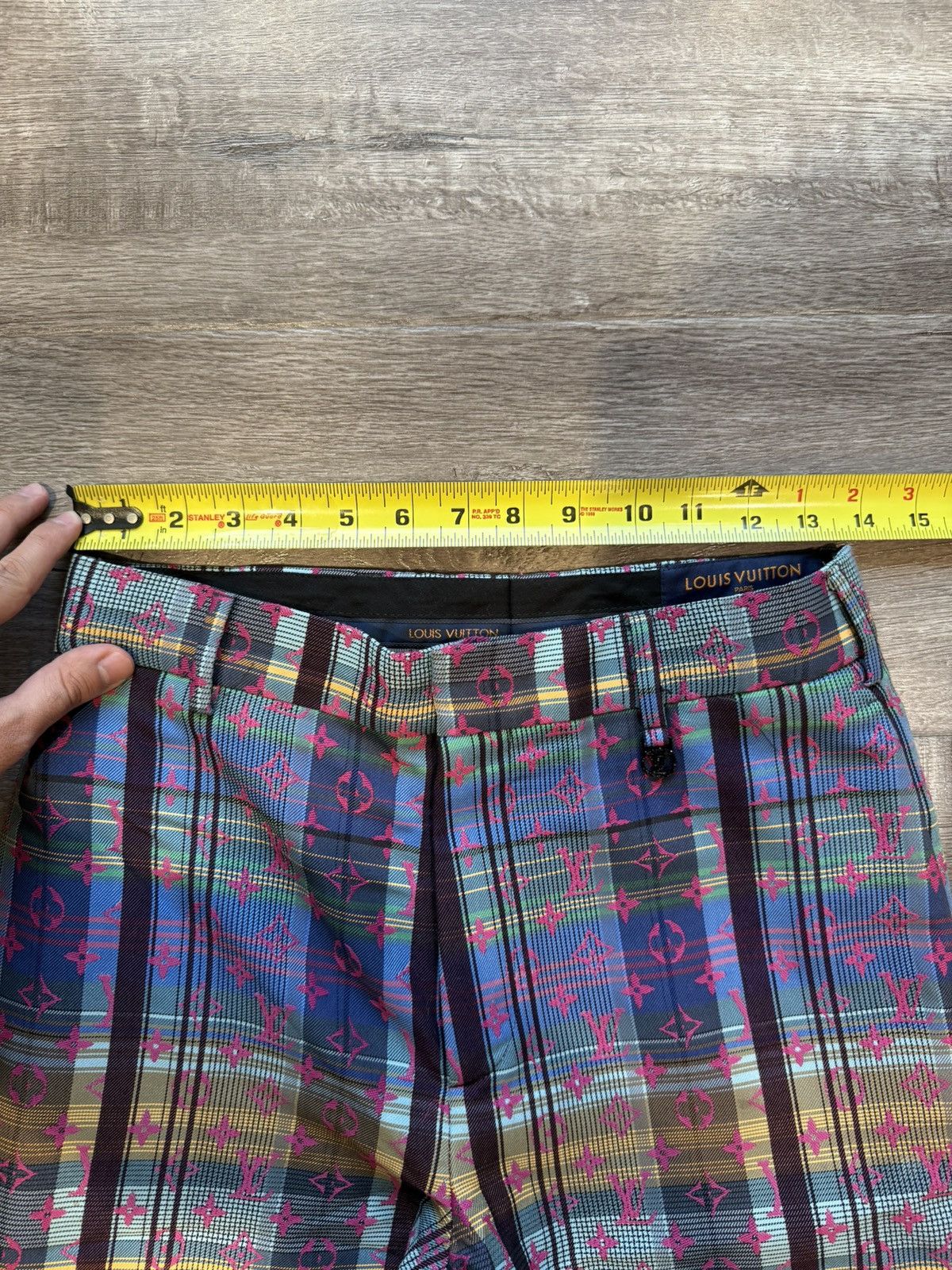 Louis Vuitton Louis Vuitton Multicolor Monogram Plaid Pants Size US 30 / EU 46 - 4 Thumbnail