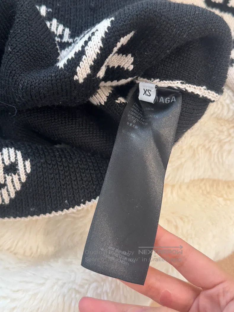 Balenciaga Balenciaga Logo-printed round-neck long-sleeve knit top Size XS / US 0-2 / IT 36-38 - 5 Thumbnail