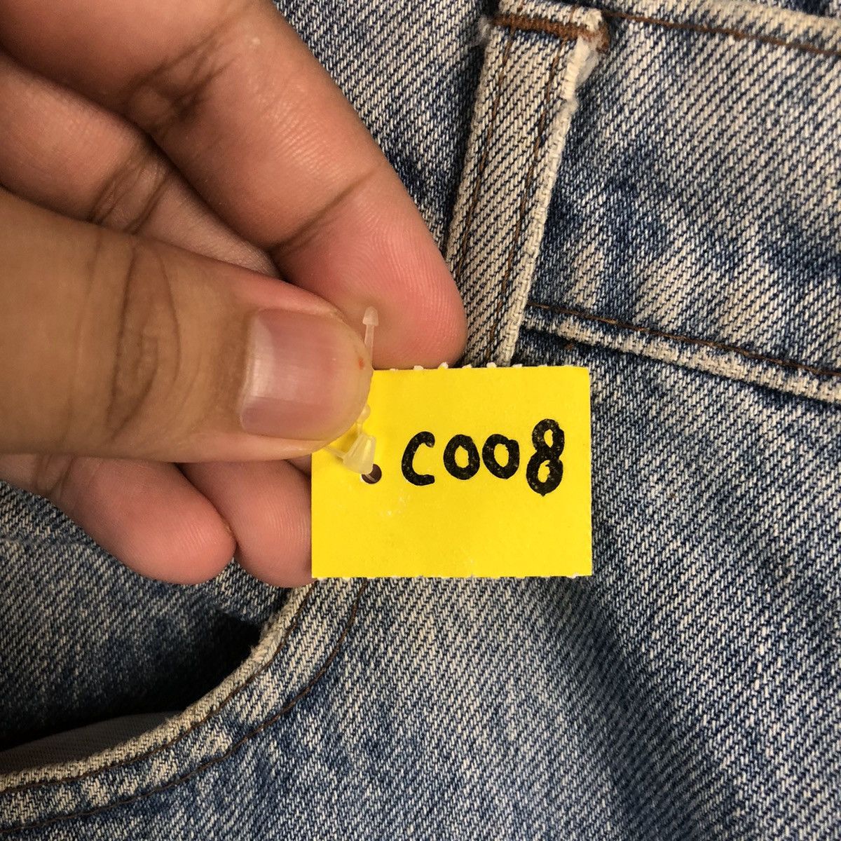 Levi's DLL Levis 636 Vintage faded Blue Denim Pants #C008 Size US 33 - 9 Thumbnail