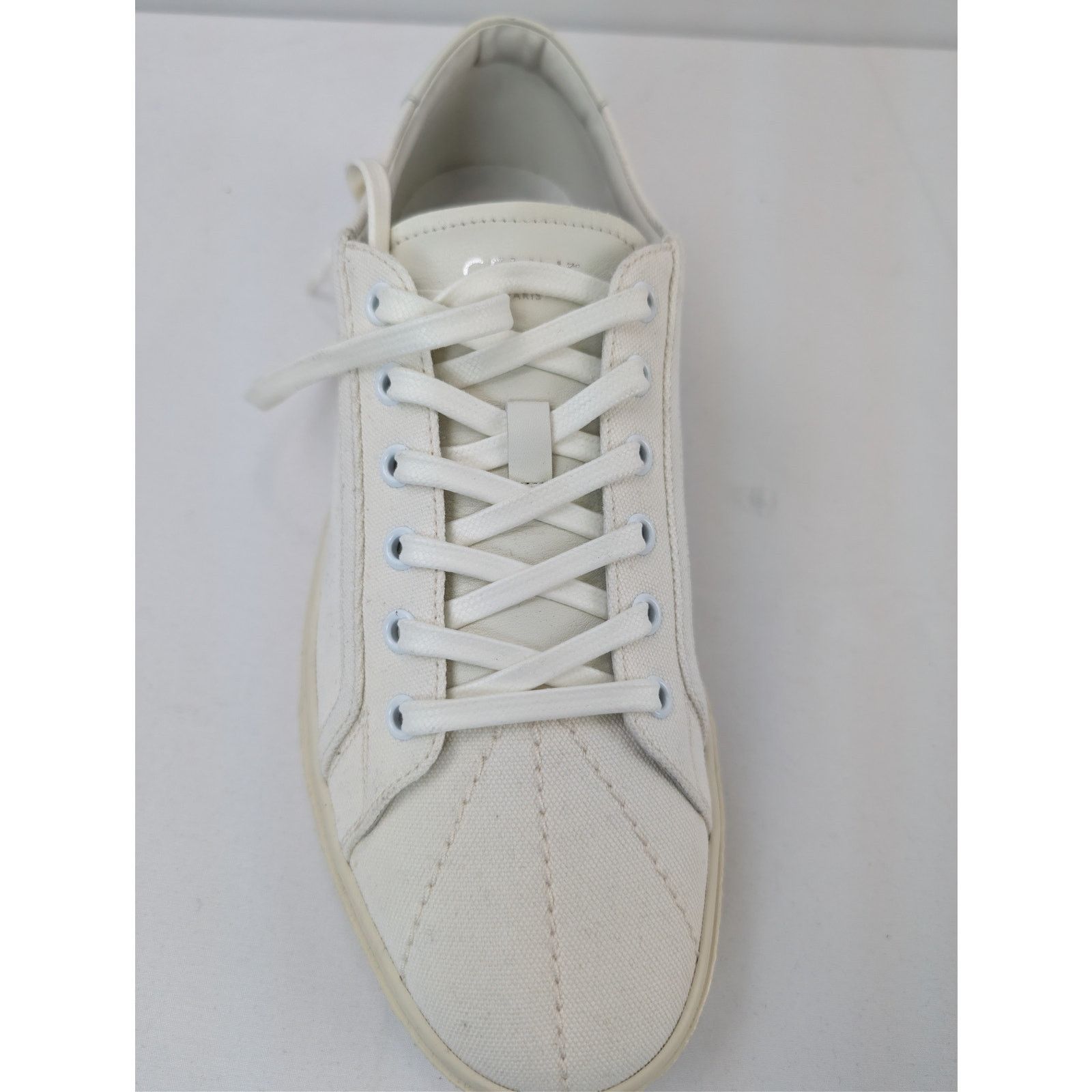 Celine o1rshd1 Canvas & Calfskin Low top Sneakers in White Size US 10 / EU 43 - 15 Thumbnail