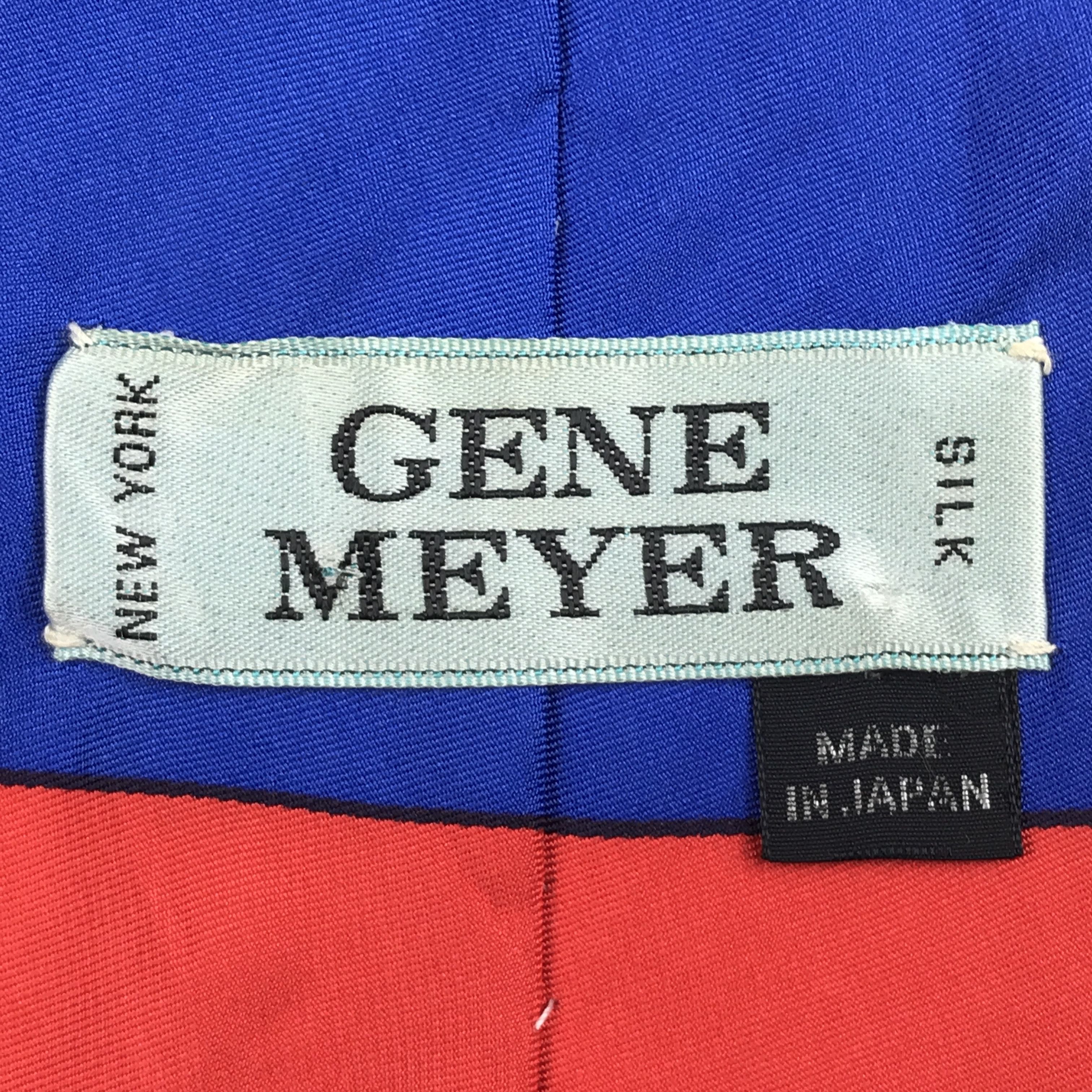Designer × Vintage Vintage Gene Meyer Silk Necktie Size ONE SIZE - 6 Thumbnail