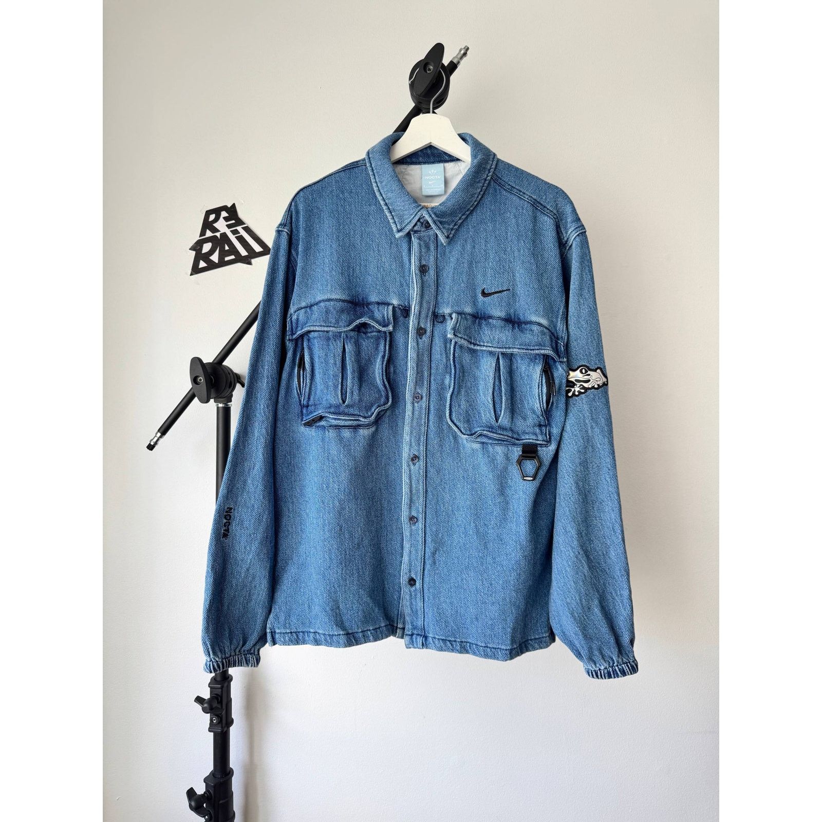 NOCTA × Nike Nike x NOCTA Drake Opal Lily Pad Denim Utility Jacket Size US L / EU 52-54 / 3 - 1 Thumbnail
