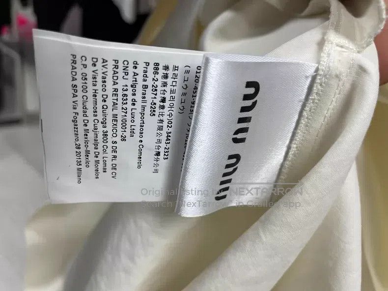 Miu Miu Size M Lantern sleeve dress