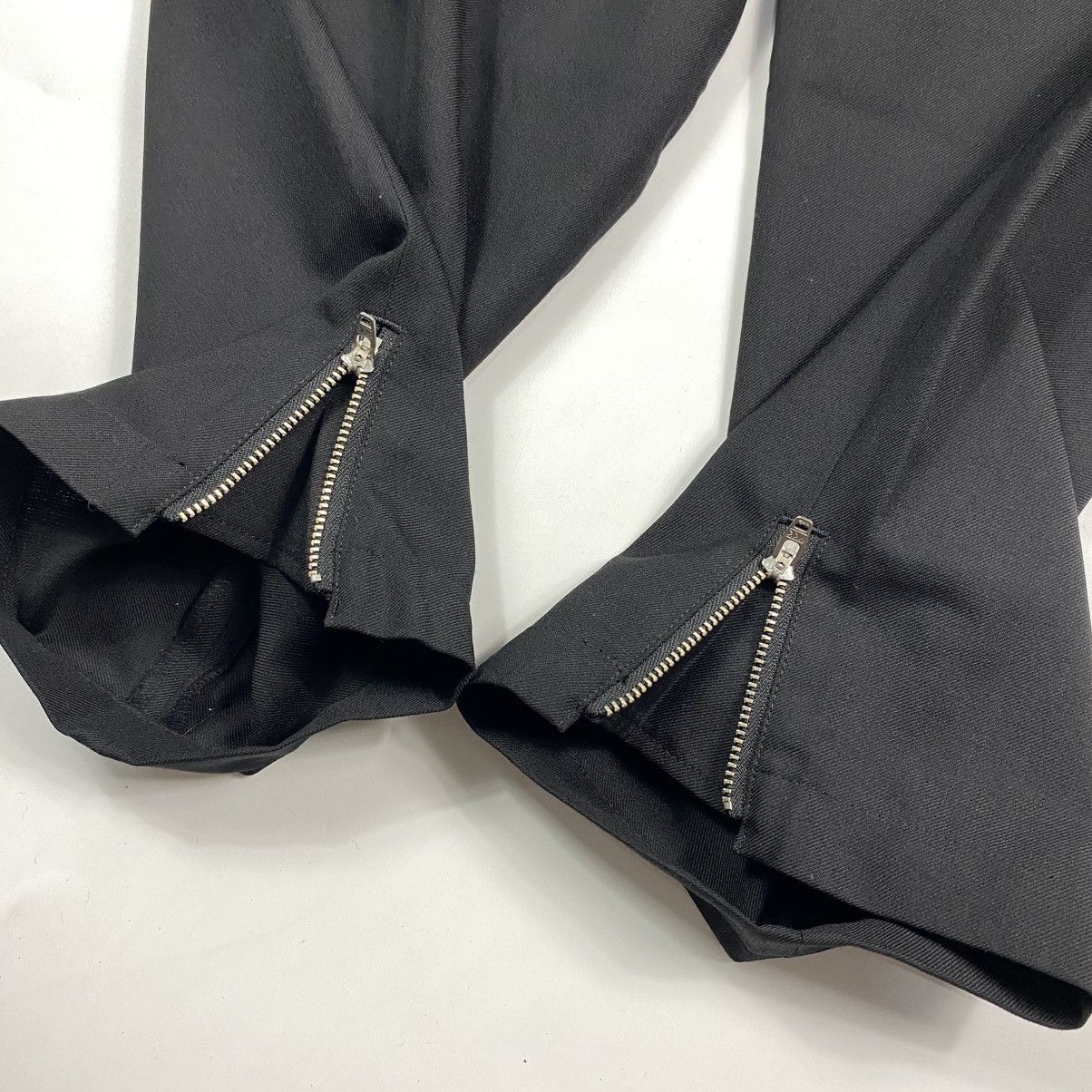 Ground Y Ground Y - Yohji Yamamoto - Pleated Gabardine Hem Zip Pants Size US 32 / EU 48 - 6 Thumbnail