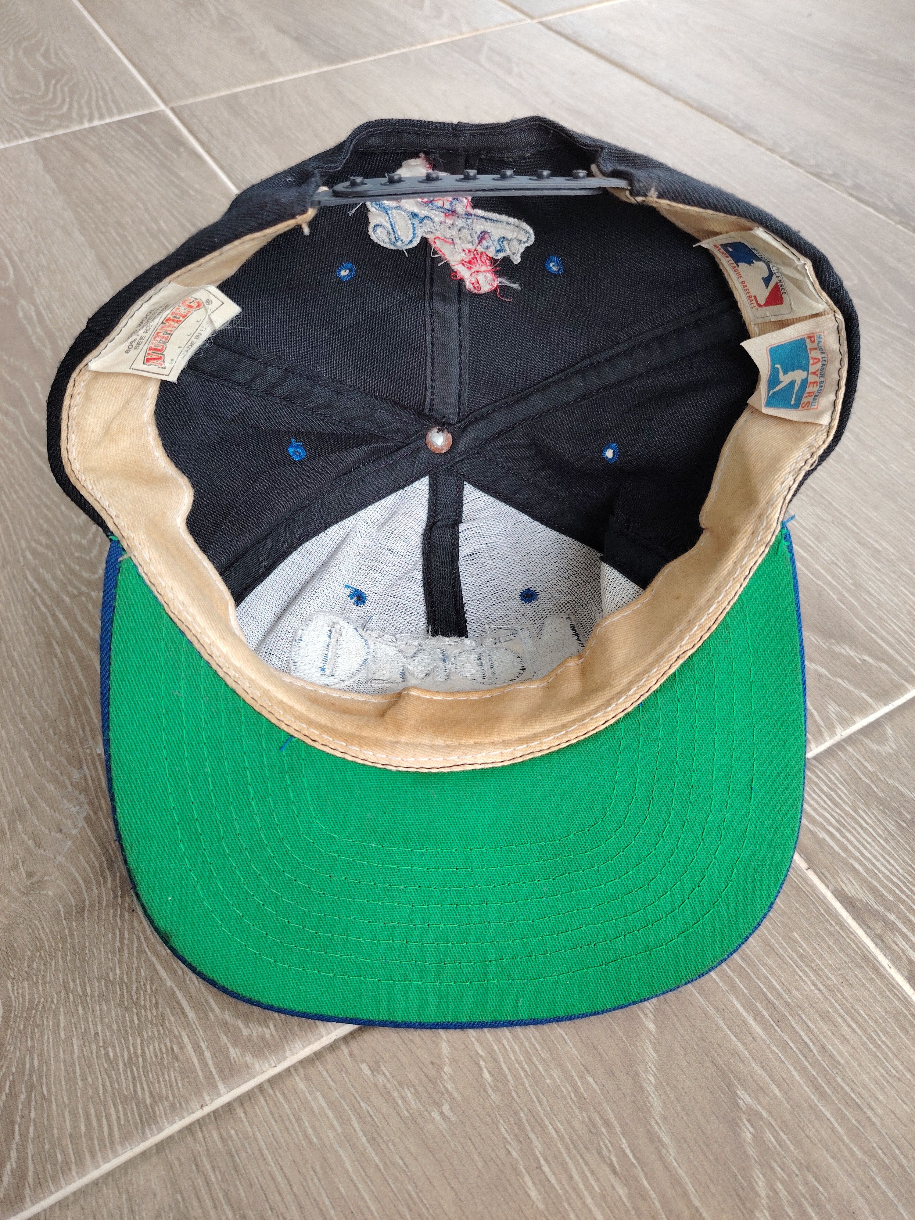 MLB × Nutmeg Rare Vtg 90s HIDEO NOMO 16 LA DODGERS Hat NUTMEG USA WOOL Size ONE SIZE - 5 Thumbnail