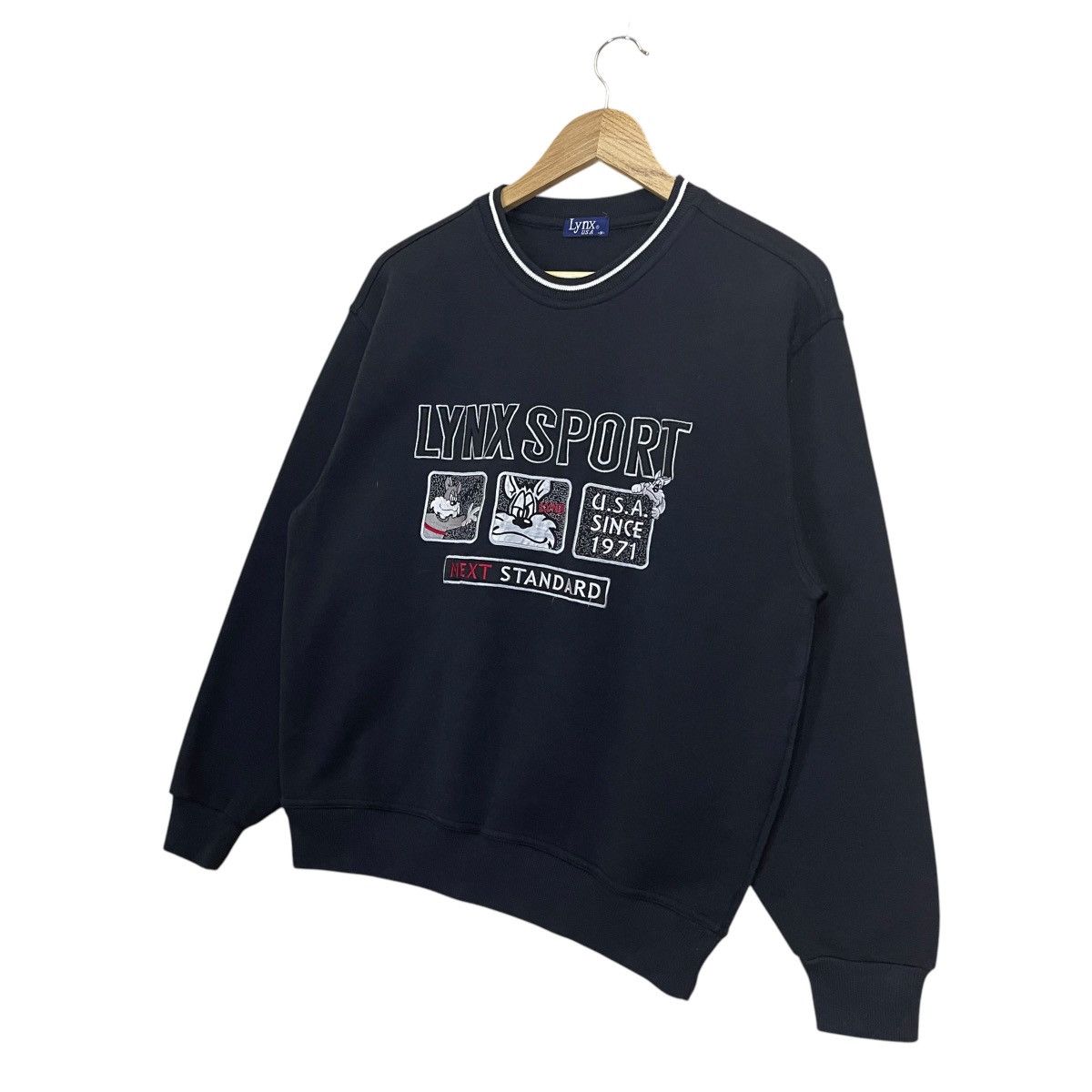 Japanese Brand Vintage 90s LYNX Sports Big Logo Crewneck Sweatshirt Size US M / EU 48-50 / 2 - 3 Thumbnail