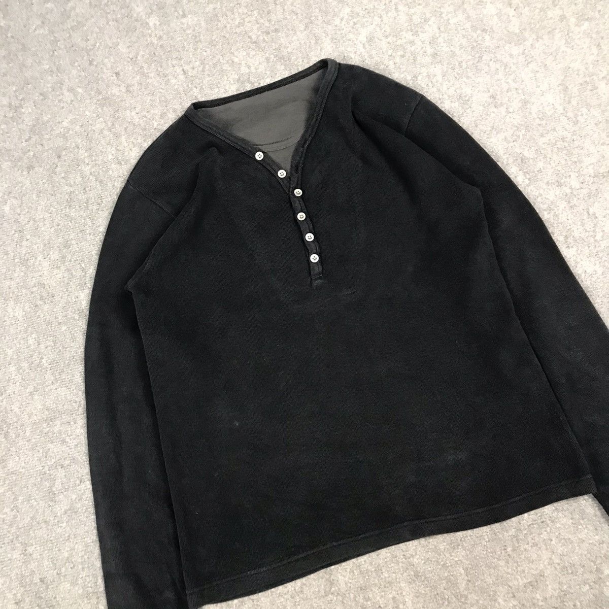 If Six Was Nine × Japanese Brand × KMRii DOUBLE COLLAR BUTTON STYLE PUNK JAPAN LONG SLEEVE SHIRT Size US S / EU 44-46 / 1 - 3 Thumbnail