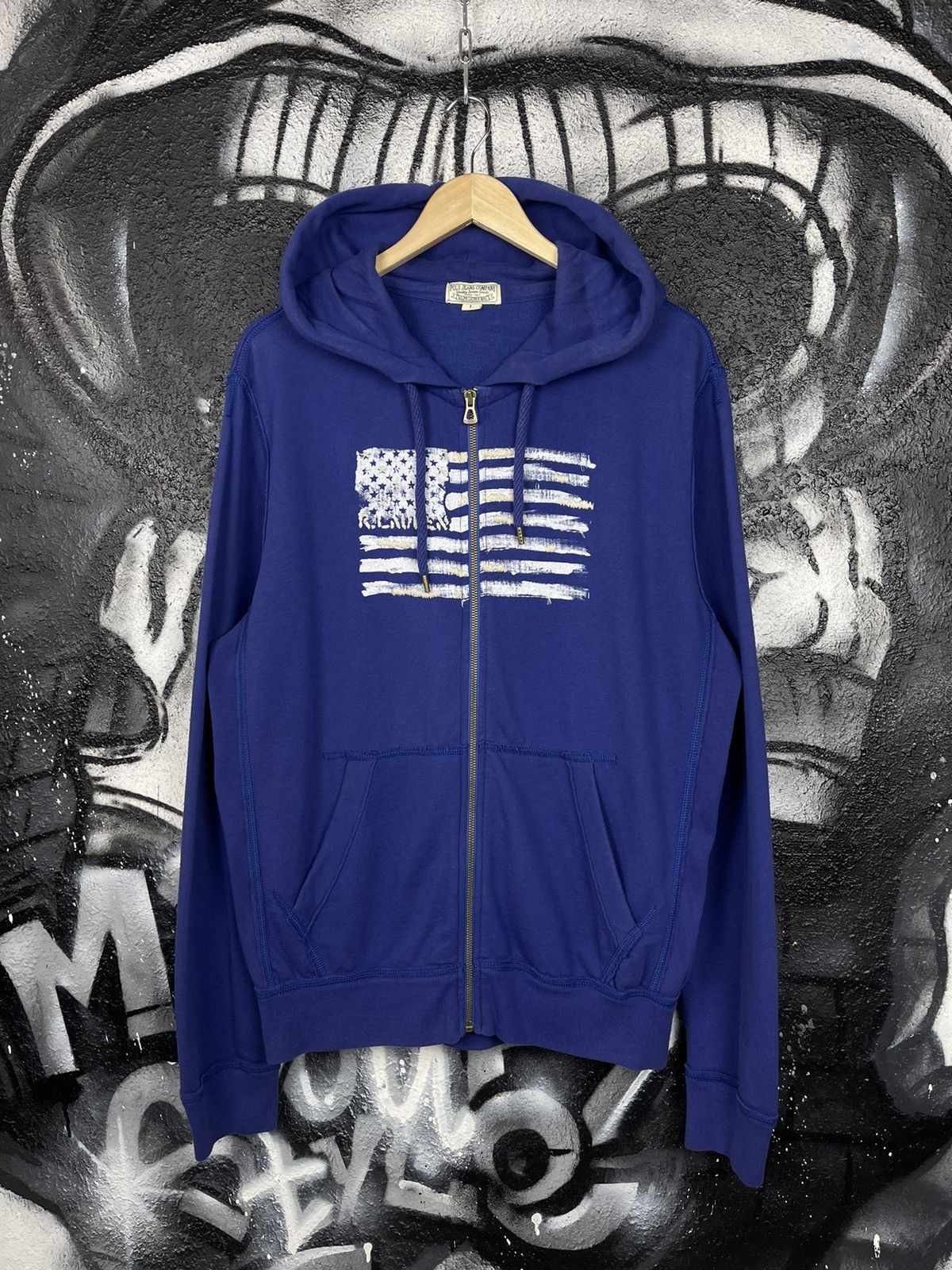 Lauren Ralph Lauren × Polo Ralph Lauren × Ralph Lauren Polo Jeans Co. Ralph Lauren American Flag Full Zip Hoodie L Size US L / EU 52-54 / 3 - 2 Thumbnail