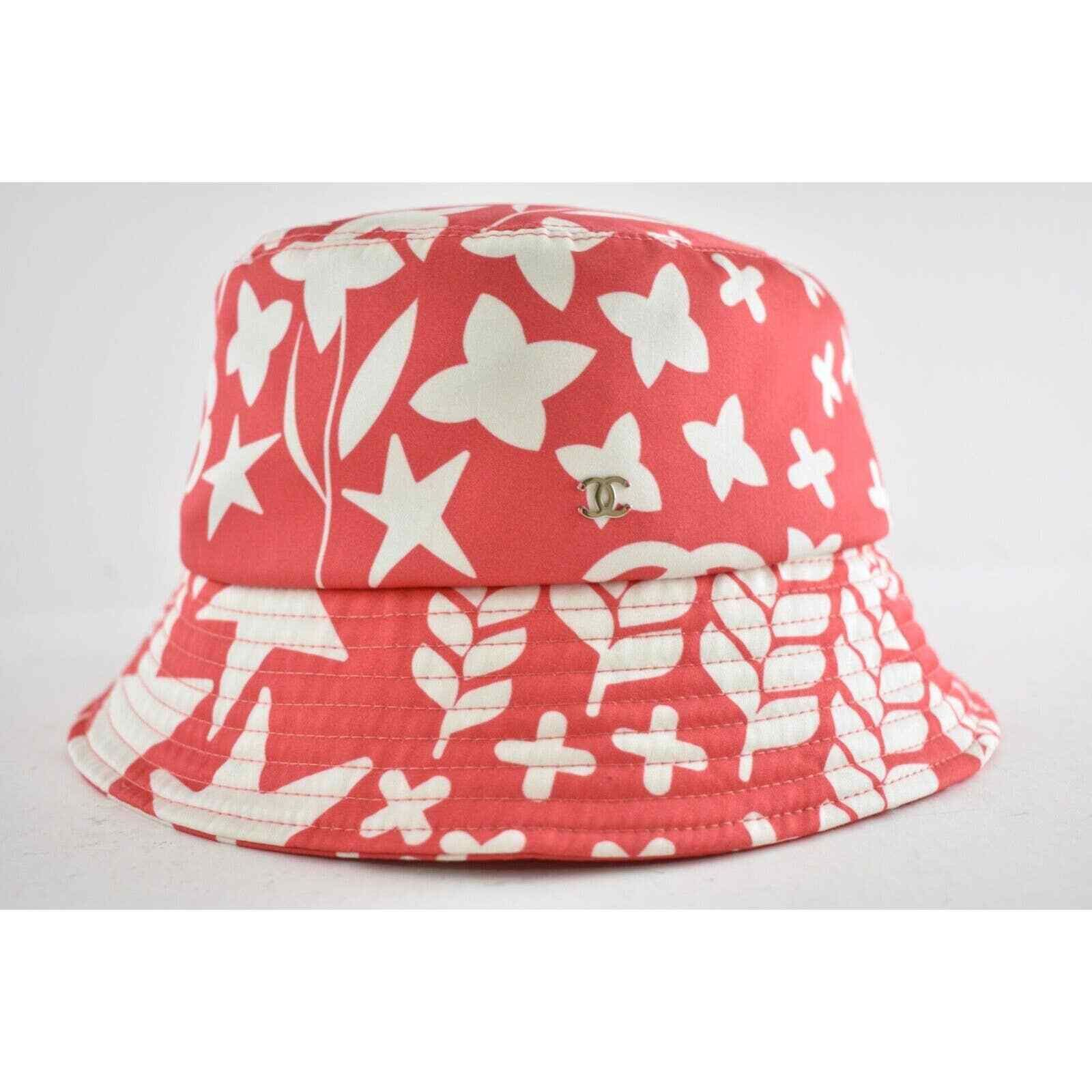 Chanel Chanel Graffiti CC Silver Logo Sun Cloche Bucket Hat S Small Size ONE SIZE - 2 Thumbnail