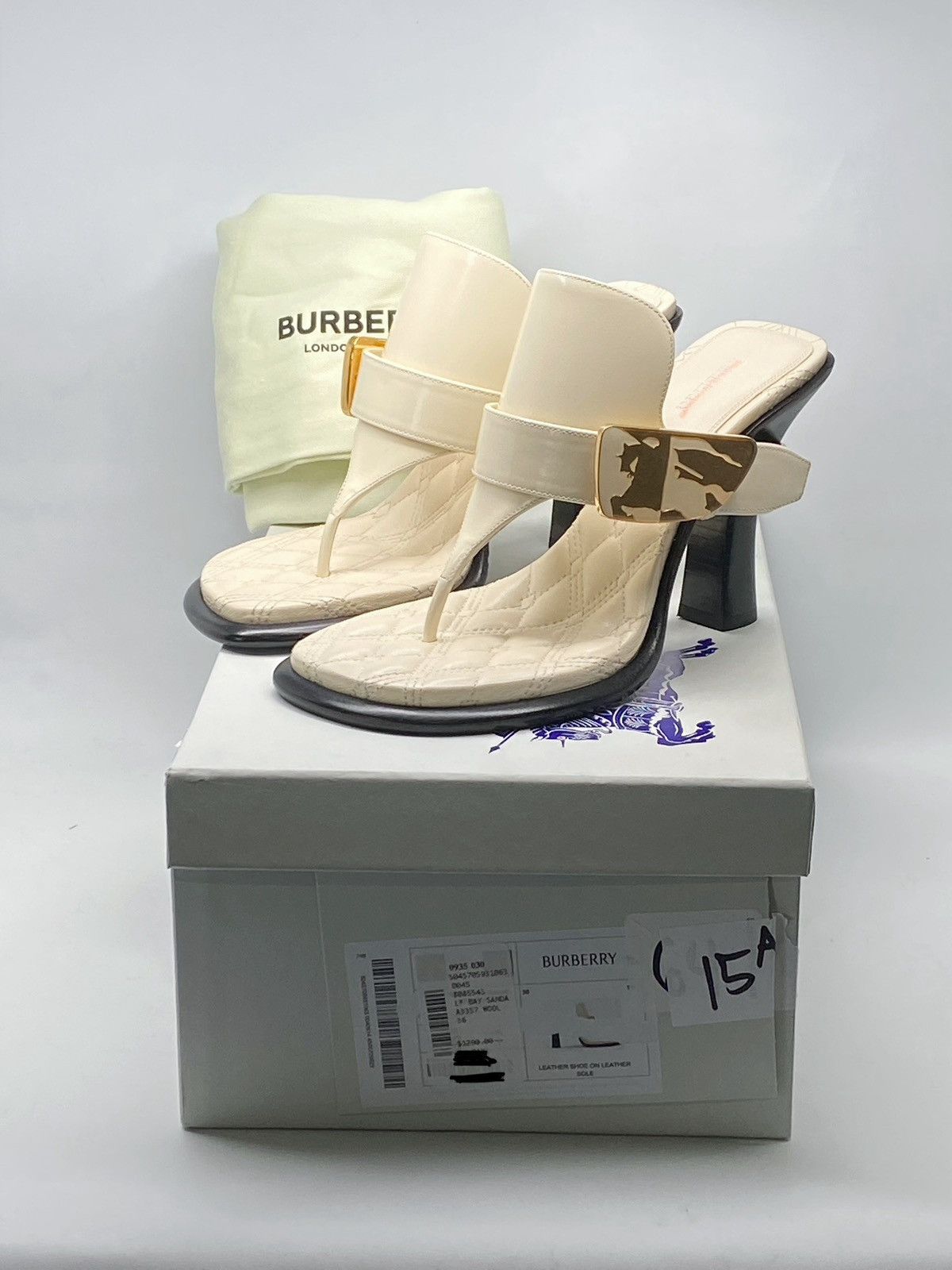 Burberry Burberry 100mm Bay leather mules size 36 Size US 6 / IT 36 - 13 Thumbnail