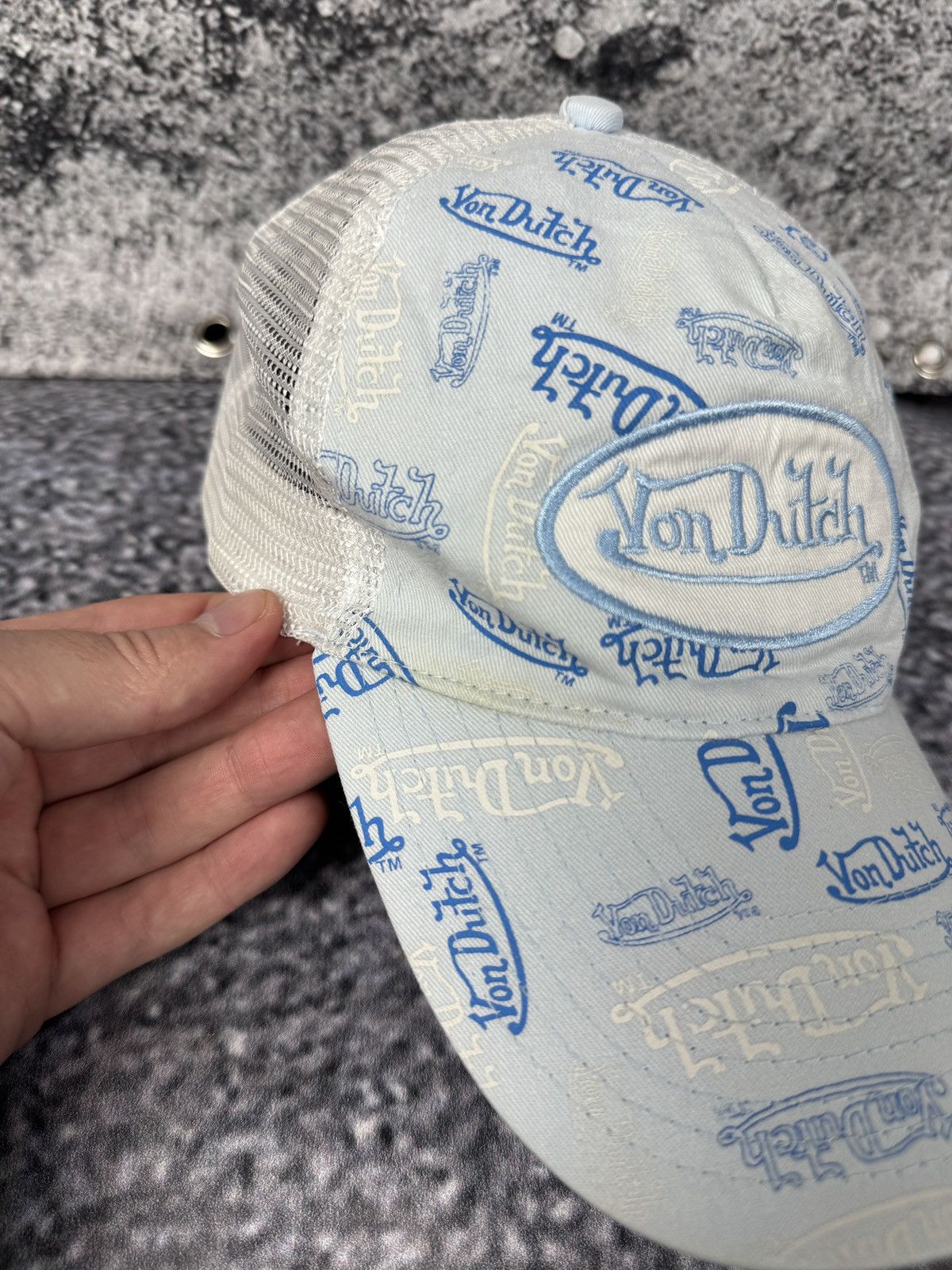 Von Dutch Men’s Von Dutch Vintage Monogram Baseball Cap Y2K One Size Size ONE SIZE - 4 Thumbnail