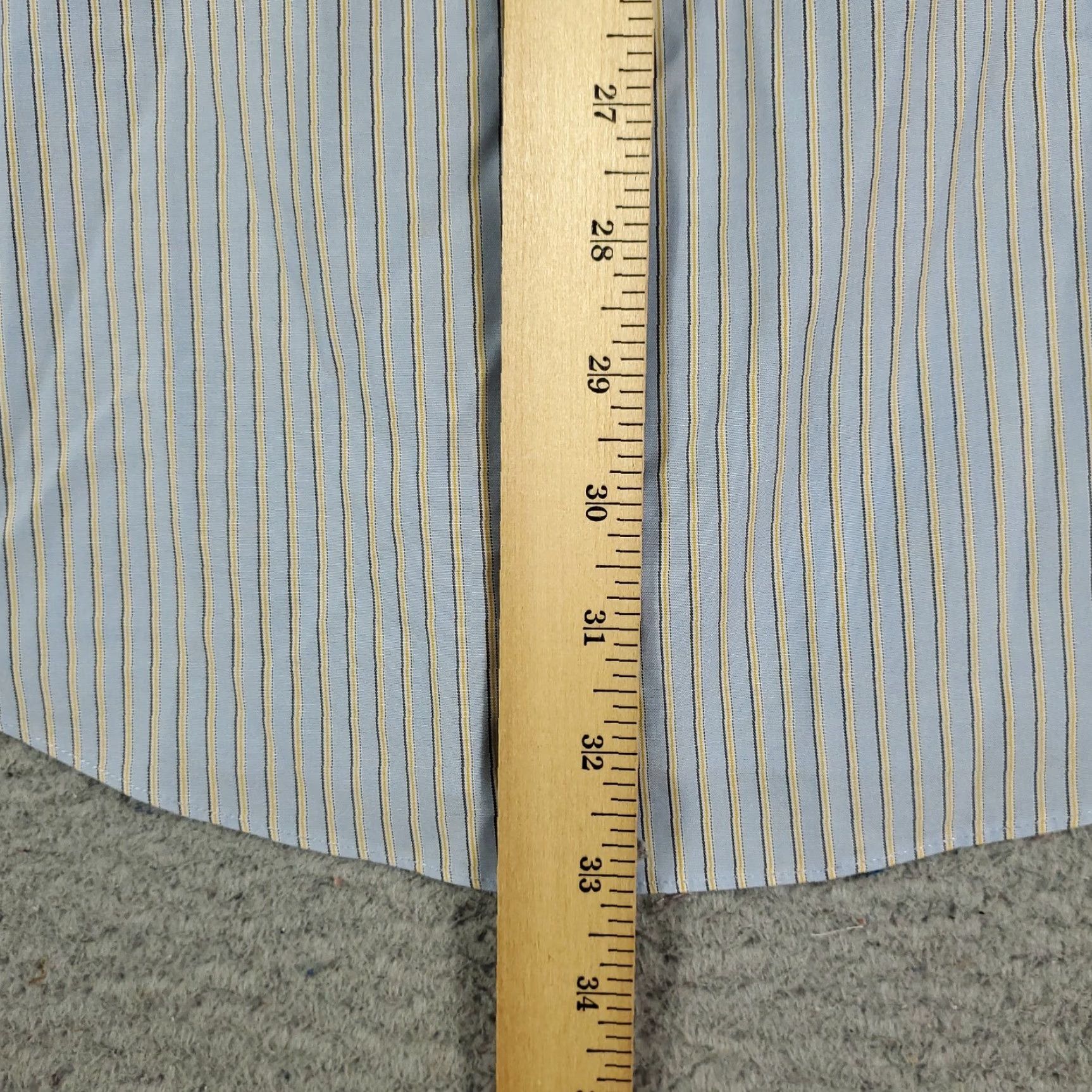 Brooks Brothers Brooks Brothers Dress Shirt Mens 16 Blue Striped Long Sleeve Button-Up Casual Workwear Size 42R - 4 Thumbnail