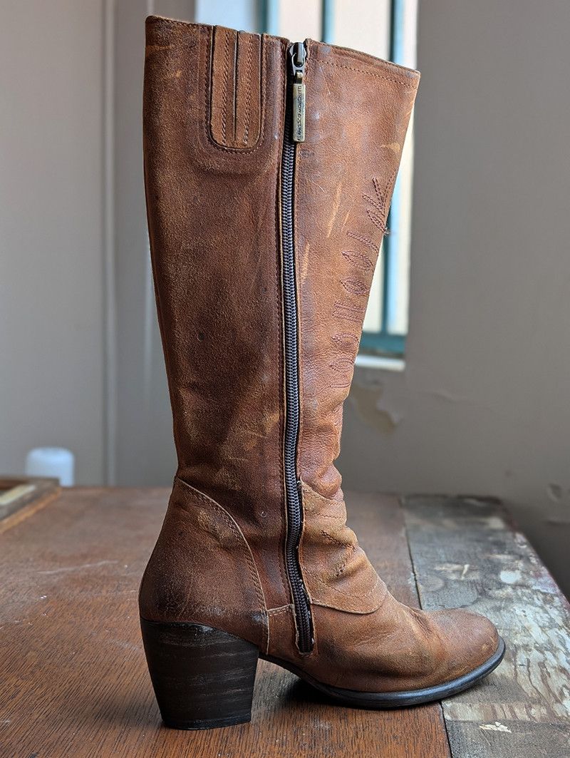 Other Francesco Morichetti leather boots Size US 7 / IT 37 - 8 Thumbnail