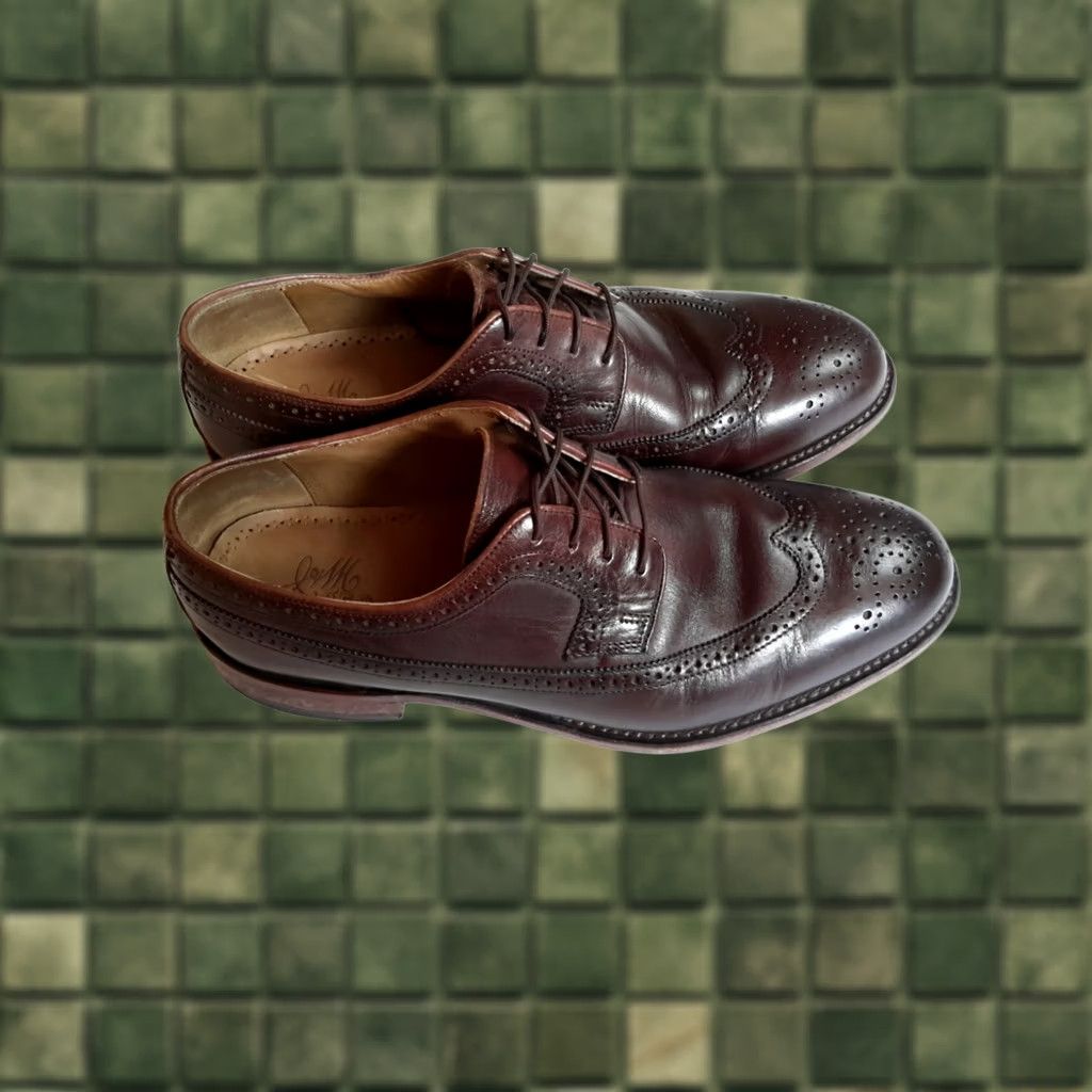 Johnston & Murphy JOHNSTON & MURPHY Mens Brown Leather Wingtip Oxfords Dress/Casual Sz 9.5 D US Size US 10 / EU 43 - 1 Thumbnail
