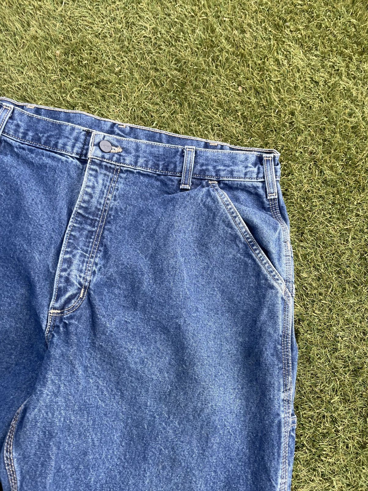 Carhartt Carhartt FRB13 DNM Flame Resistant Mens 38x34 Blue Jeans Size US 38 / EU 54 - 2 Thumbnail