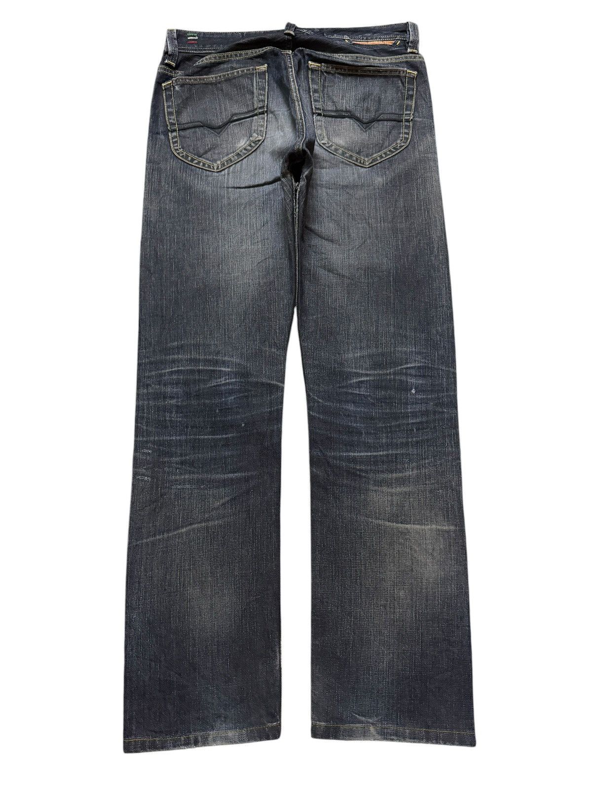 Diesel Vintage 90s Diesel Industry Blue Faded Wash Distress Jeans Size US 31 - 2 Thumbnail