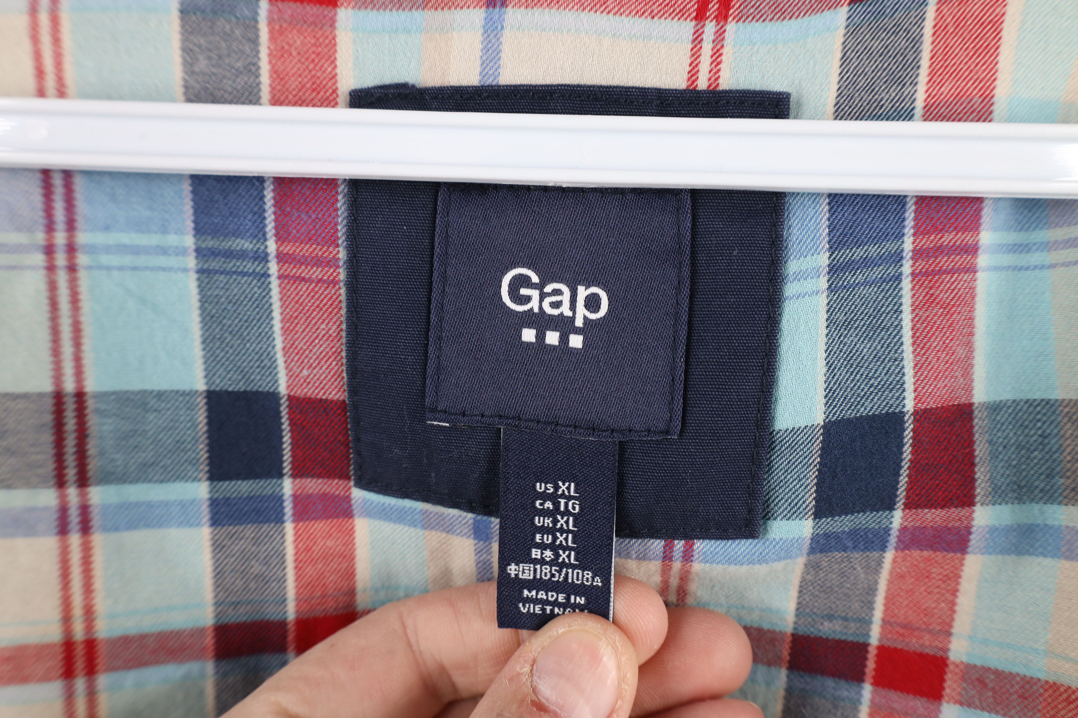Gap × Vintage Vintage Y2K Gap Flannel Lined Hooded Utility Parka Jacket Size US XL / EU 56 / 4 - 10 Thumbnail