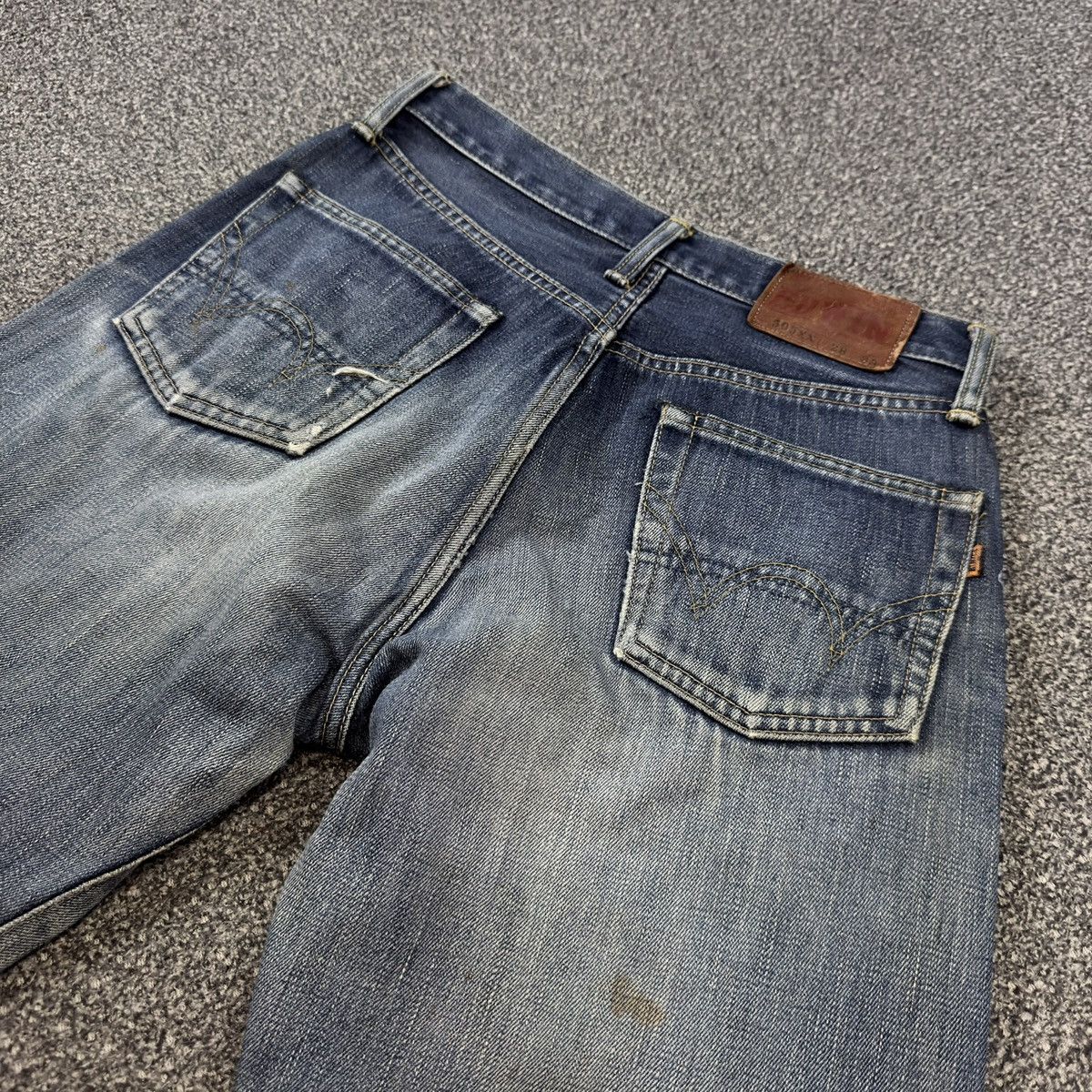 Kapital 🇯🇵 Vintage 90s Selvedge Edwin 505xx Distressed Denim Size US 28 / EU 44 - 8 Thumbnail