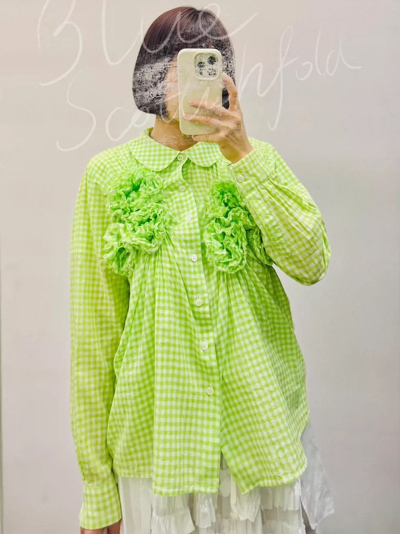 Comme des Garcons Comme Des Garcons Rose embroidered shirt Size M / US 6-8 / IT 42-44 - 5 Thumbnail