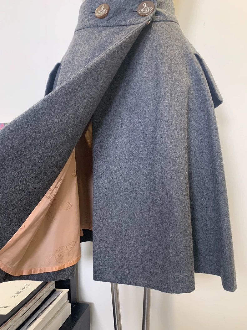 Vivienne Westwood Vivienne Westwood size2 Gray wool cycling skirt Size 26" / US 2 / IT 38 - 3 Thumbnail