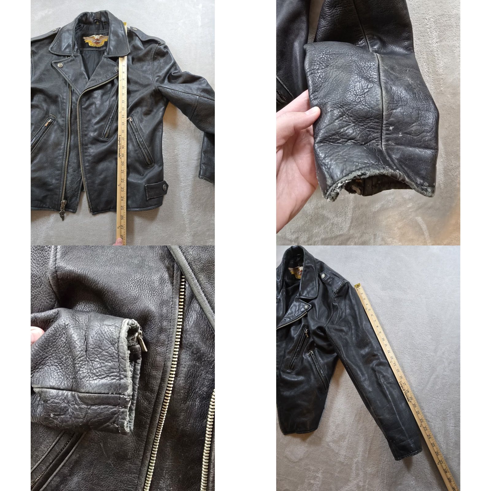 Harley Davidson **Vintage Harley-Davidson Embossed Leather Jacket Mens M Black** User: **Vintage Harley-Davidson Embossed Leather Jacket M Black** Size US M / EU 48-50 / 2 - 11 Thumbnail