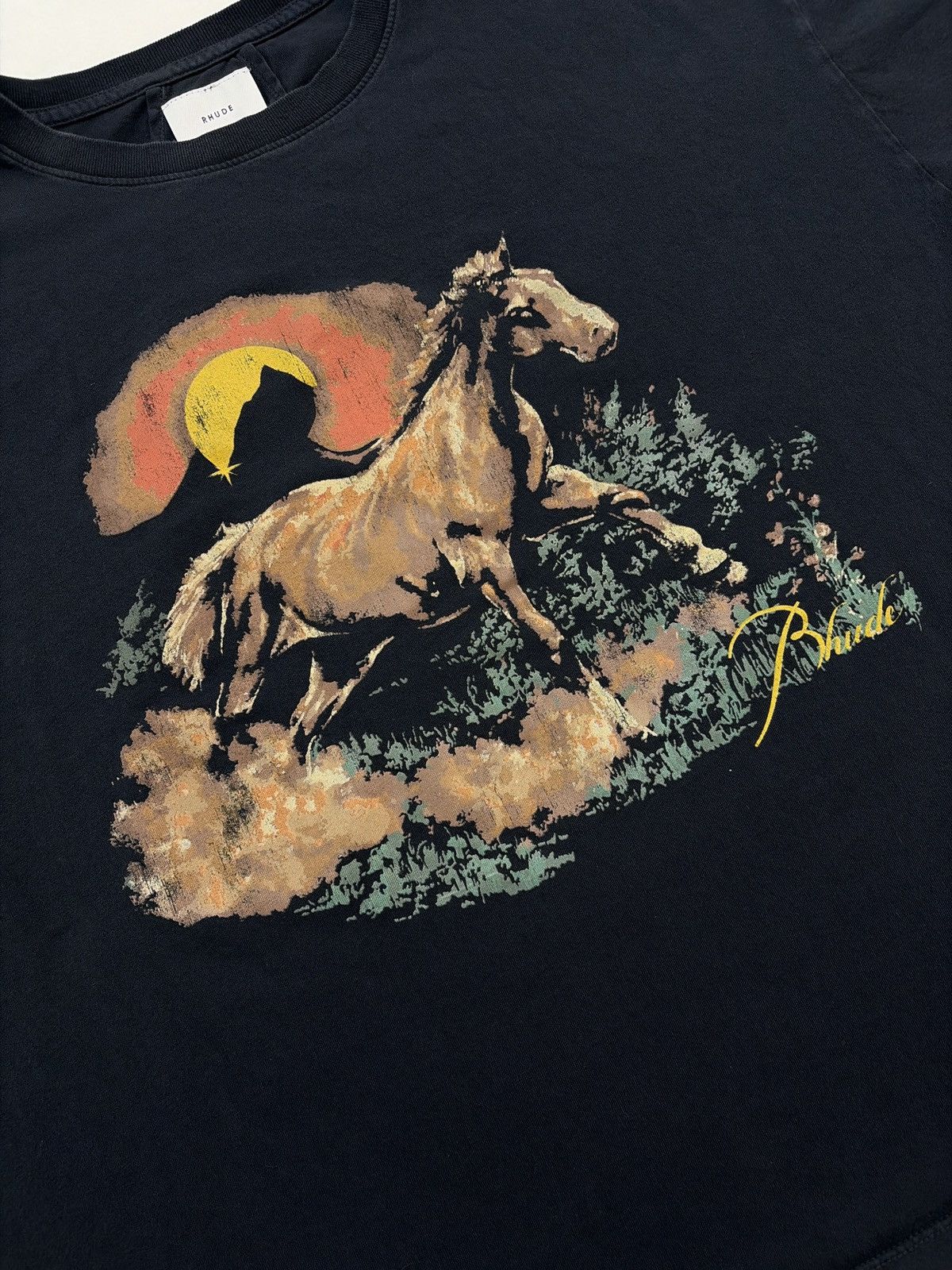 Rhude Rhude Santos Horse Logo Tee Size US L / EU 52-54 / 3 - 4 Thumbnail