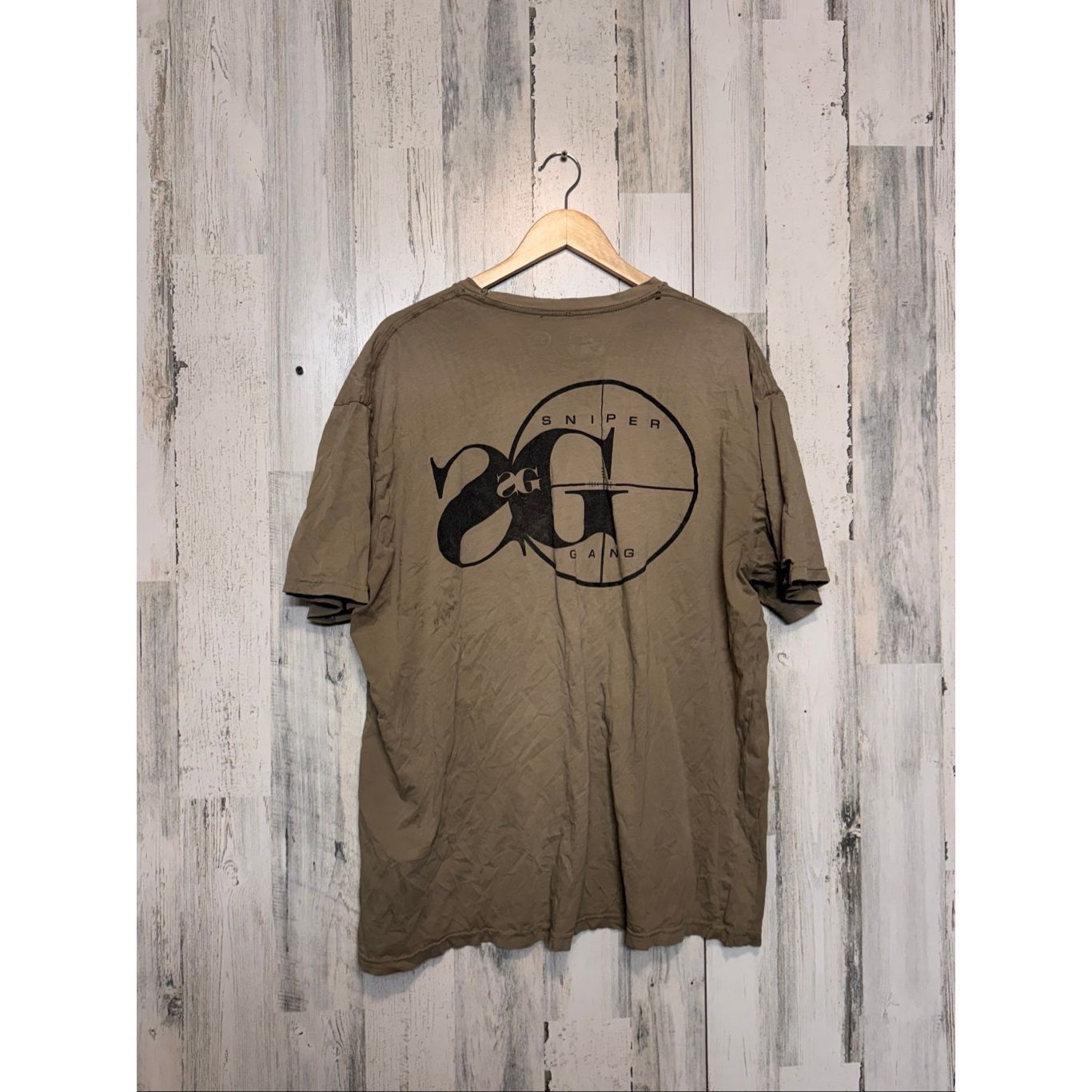 Other Sniper Gang Graphic T-Shirt Brown 3XL – Streetwear Tee, Oversized Fit Size US XXL / EU 58 / 5 - 4 Thumbnail