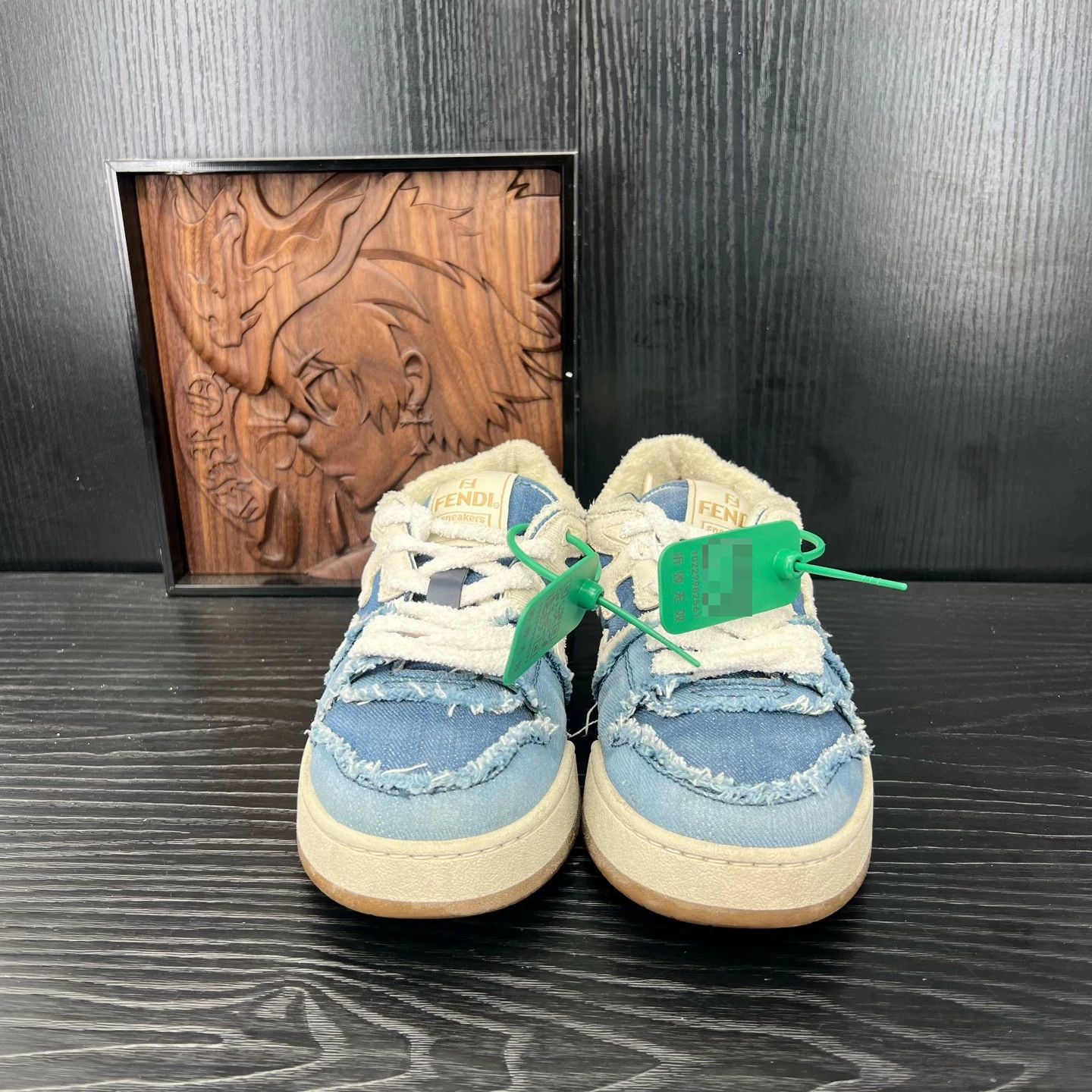 Fendi Fendi Match White & Blue Denim 36.5 (Mint) Size US 6 / IT 36 - 2 Thumbnail