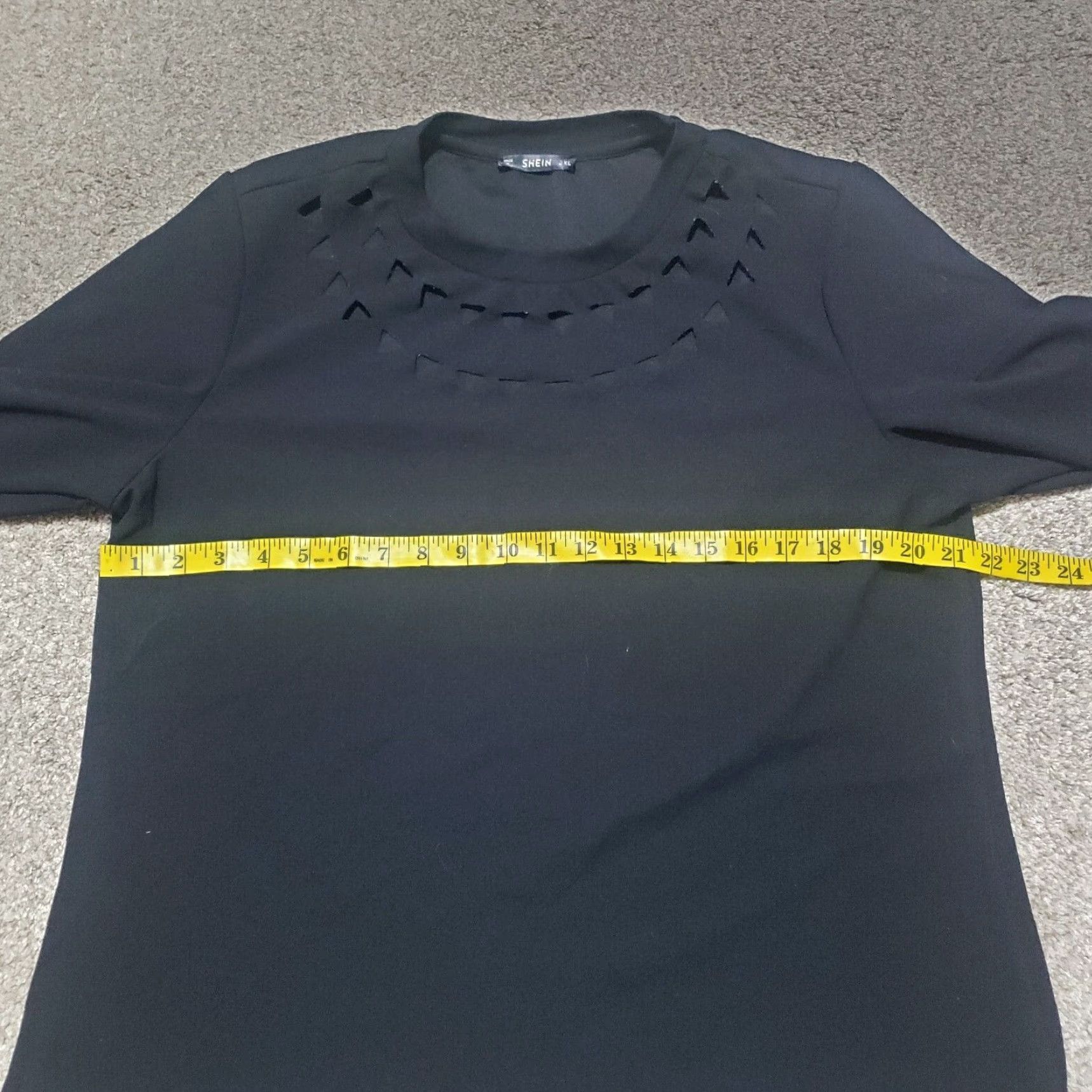 Shein SheIn Shirt Long Sleeve Solid Black 2XL Womens Adult Fall Winter Summer Spring 2XL Shirt Women's Black Long Sleeve Solid | 2XL Size XXL / US 16-18 / IT 52-54 - 4 Thumbnail