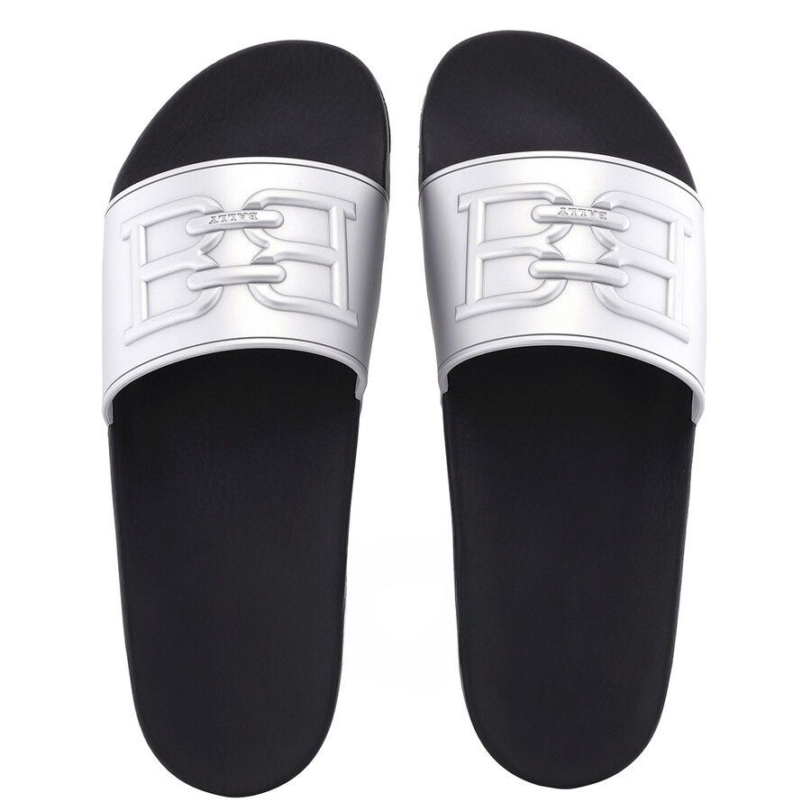 o1y1224 Slippers in Silver/Black
