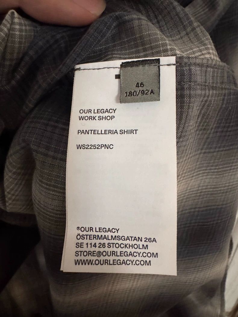 Our Legacy Our Legacy Jointed grid short-sleeved shirt Size US M / EU 48-50 / 2 - 5 Thumbnail