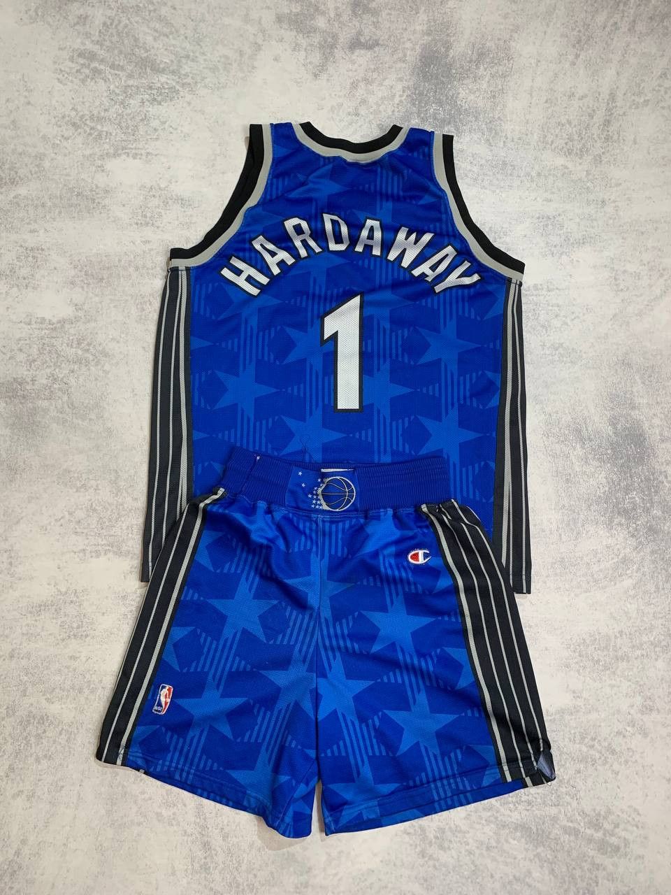 Image of Champion x Vintage Magic Rockets Vintage Ultra Basketball Suit in Blue, Men's (Size Small)