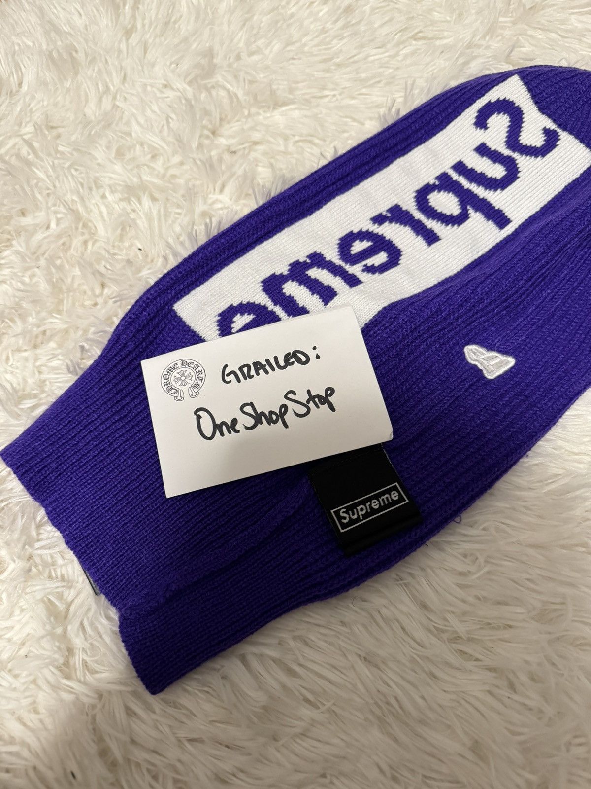 Supreme Supreme x New Era Balaclava Purple Size ONE SIZE - 4 Thumbnail
