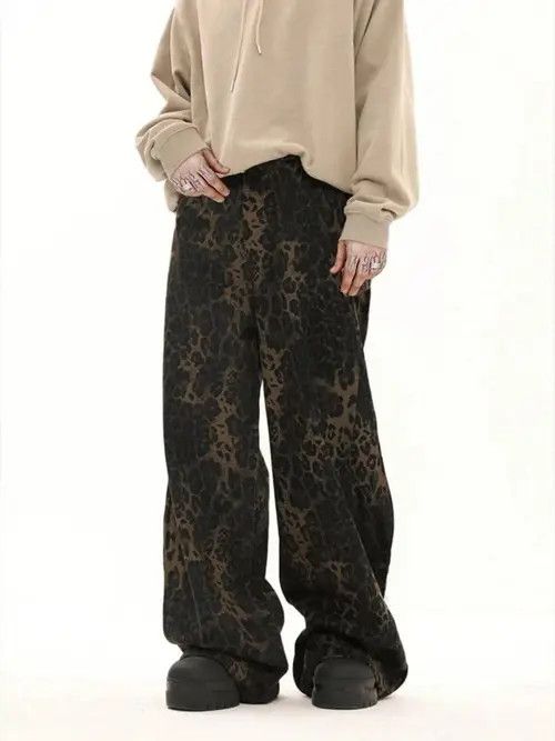 Japanese Brand Leopard Print Casual Sweatpants Size US 32 / EU 48 - 4 Thumbnail