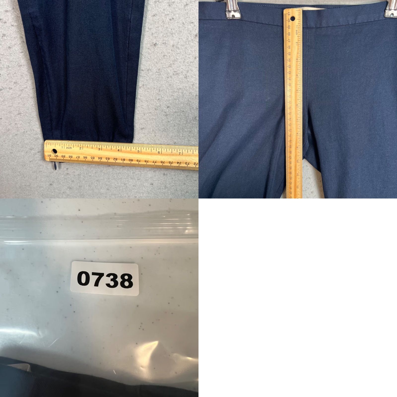 Banana Republic Banana Republic Sloan Fit Blue Pants Women Size 6 Viscose Cotton Blend Ankle Zip Size 28" / US 6 / IT 42 - 8 Thumbnail
