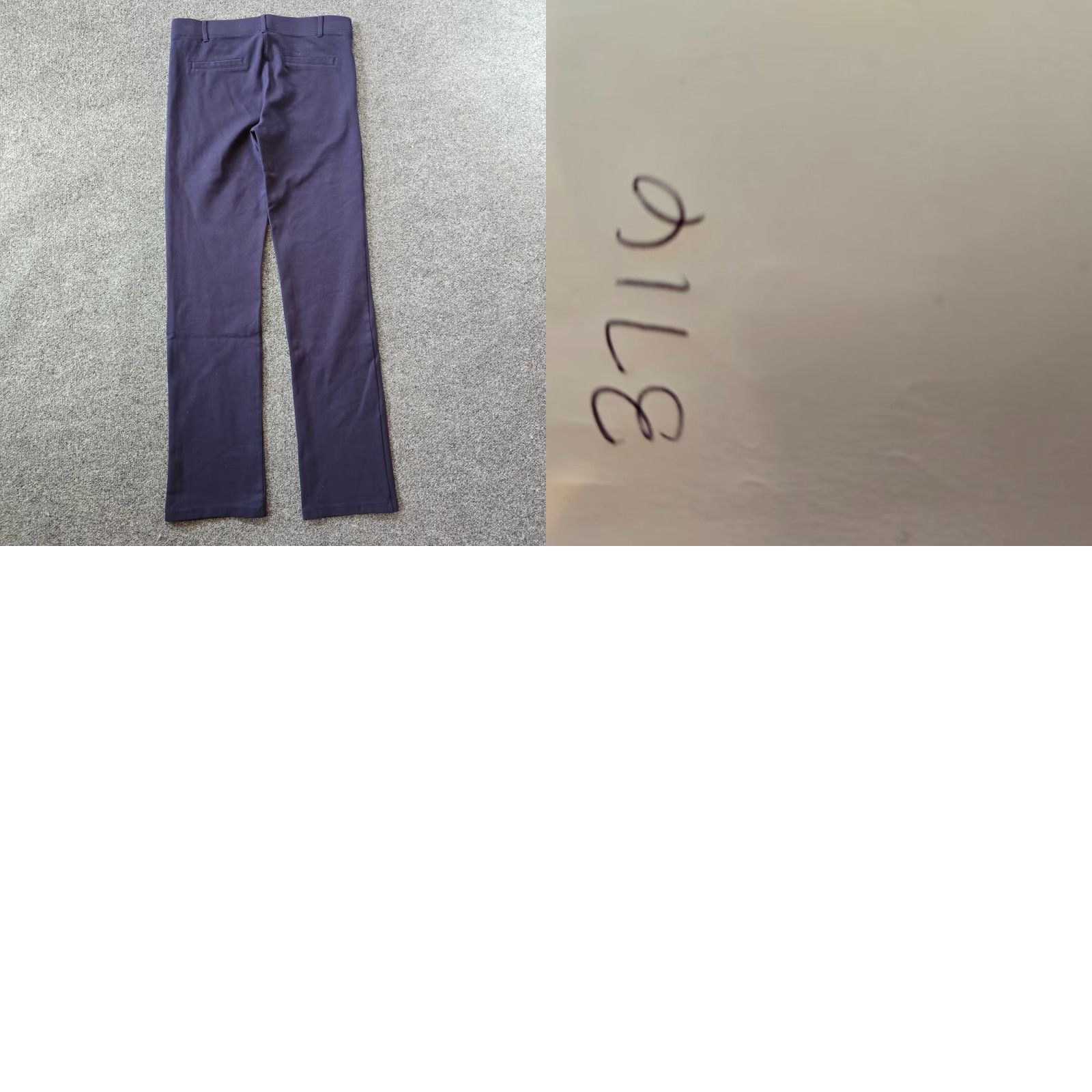 Vintage Betabrand Pants Womens Medium Blue Stretch Straight Leg Mid Rise Casual Career Dress Pants Mens? Size 24" / US 00 / IT 34 - 8 Thumbnail